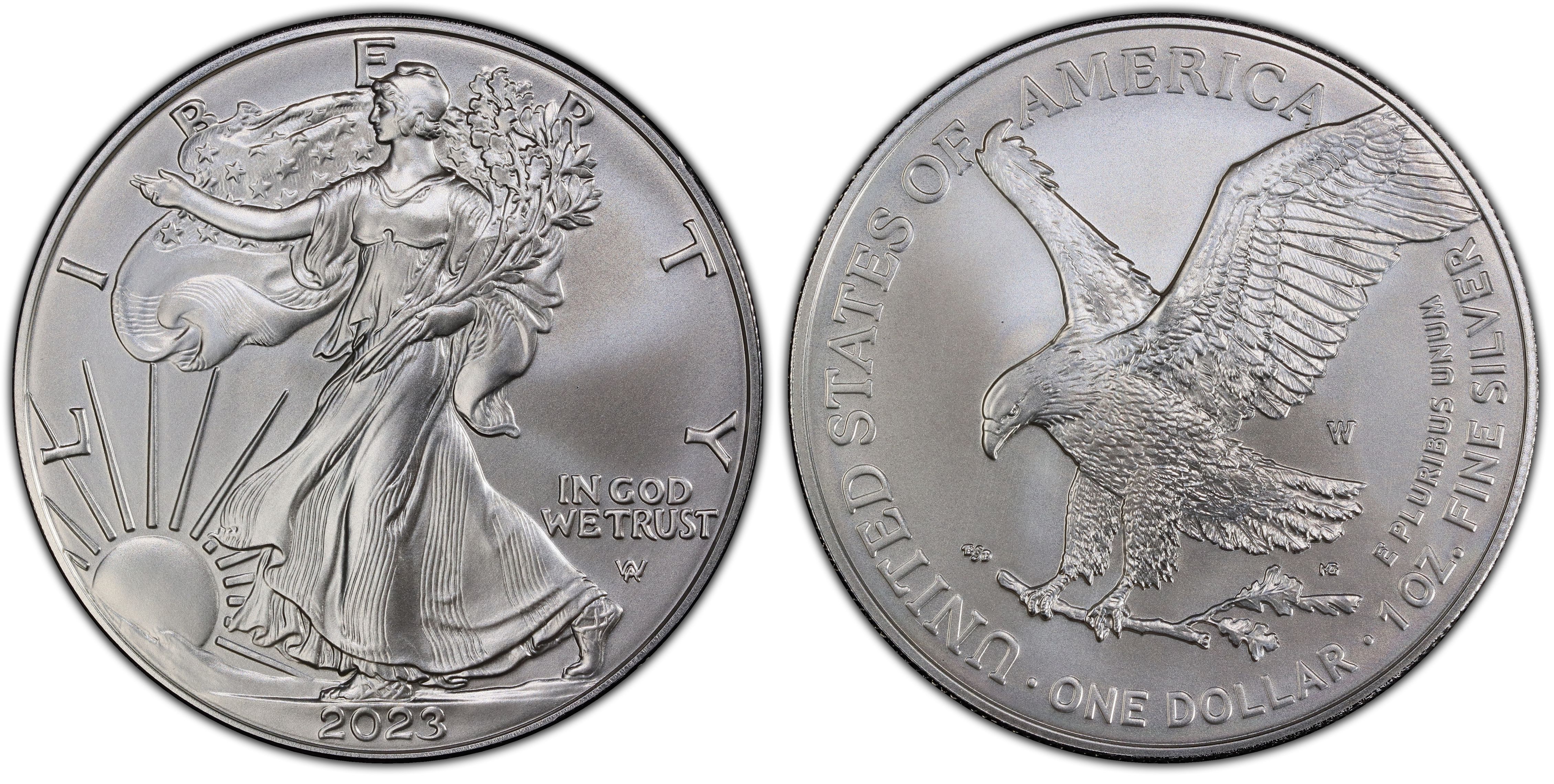 2023 $1 Silver Eagle First Strike (Regular Strike) Silver Eagles