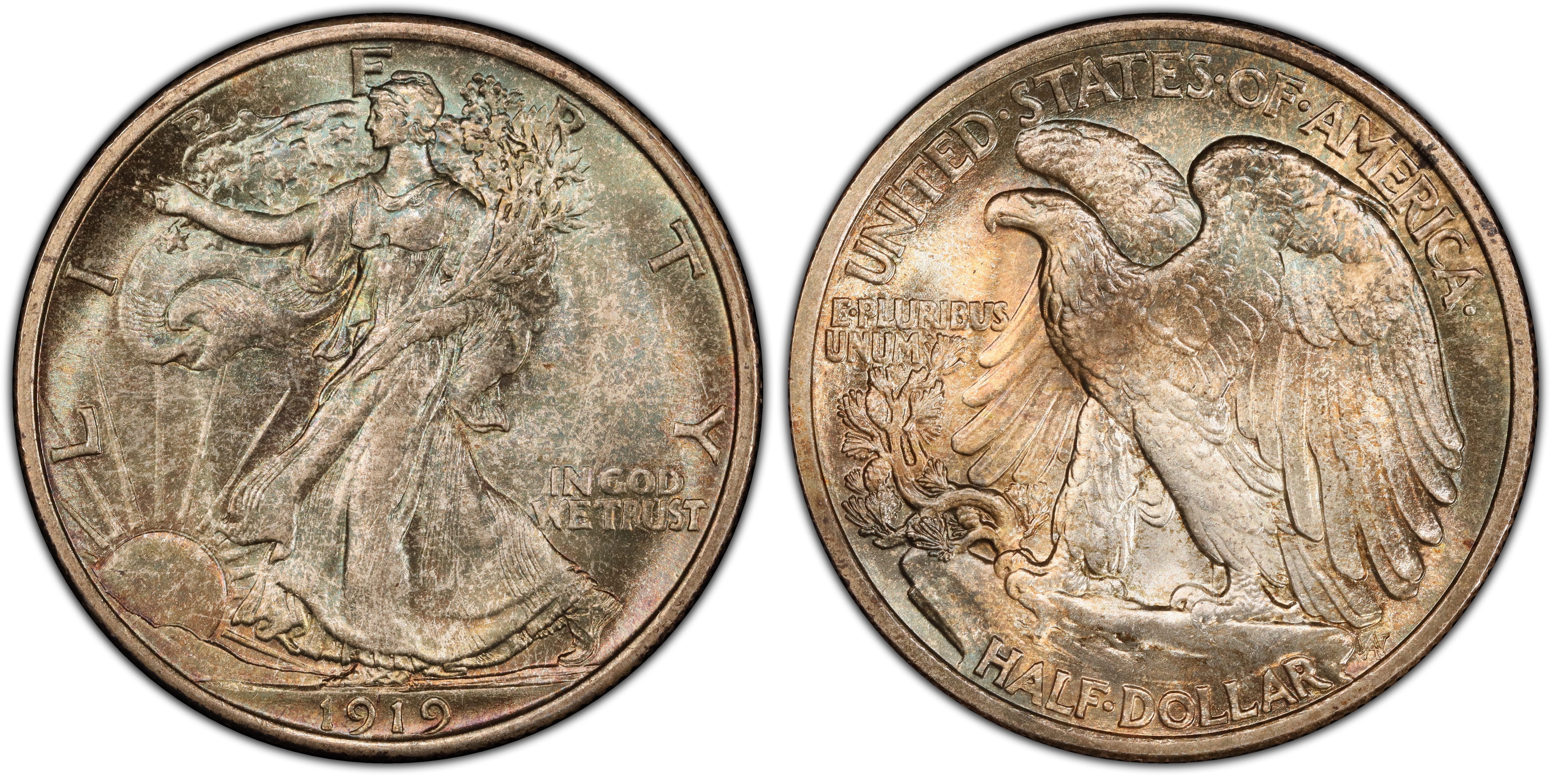 1919 50C (Regular Strike) Walking Liberty Half Dollar - PCGS CoinFacts