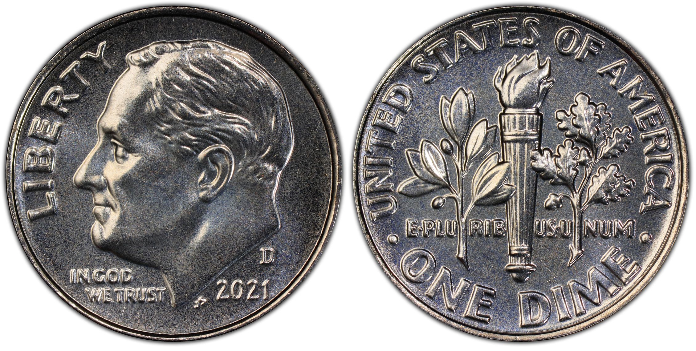 2021-D 10C, FB (Regular Strike) Roosevelt Dime - PCGS CoinFacts