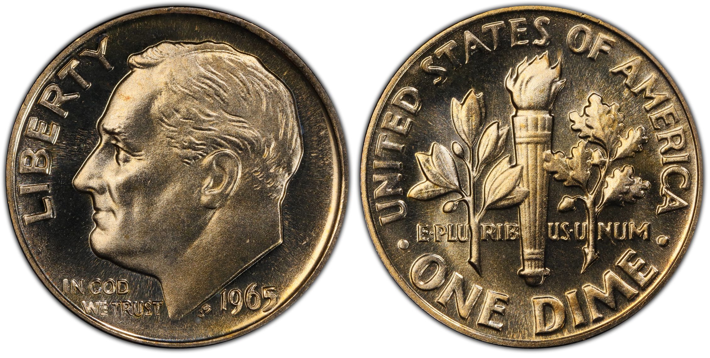 1965 10C SMS (Special Strike) Roosevelt Dime - PCGS CoinFacts