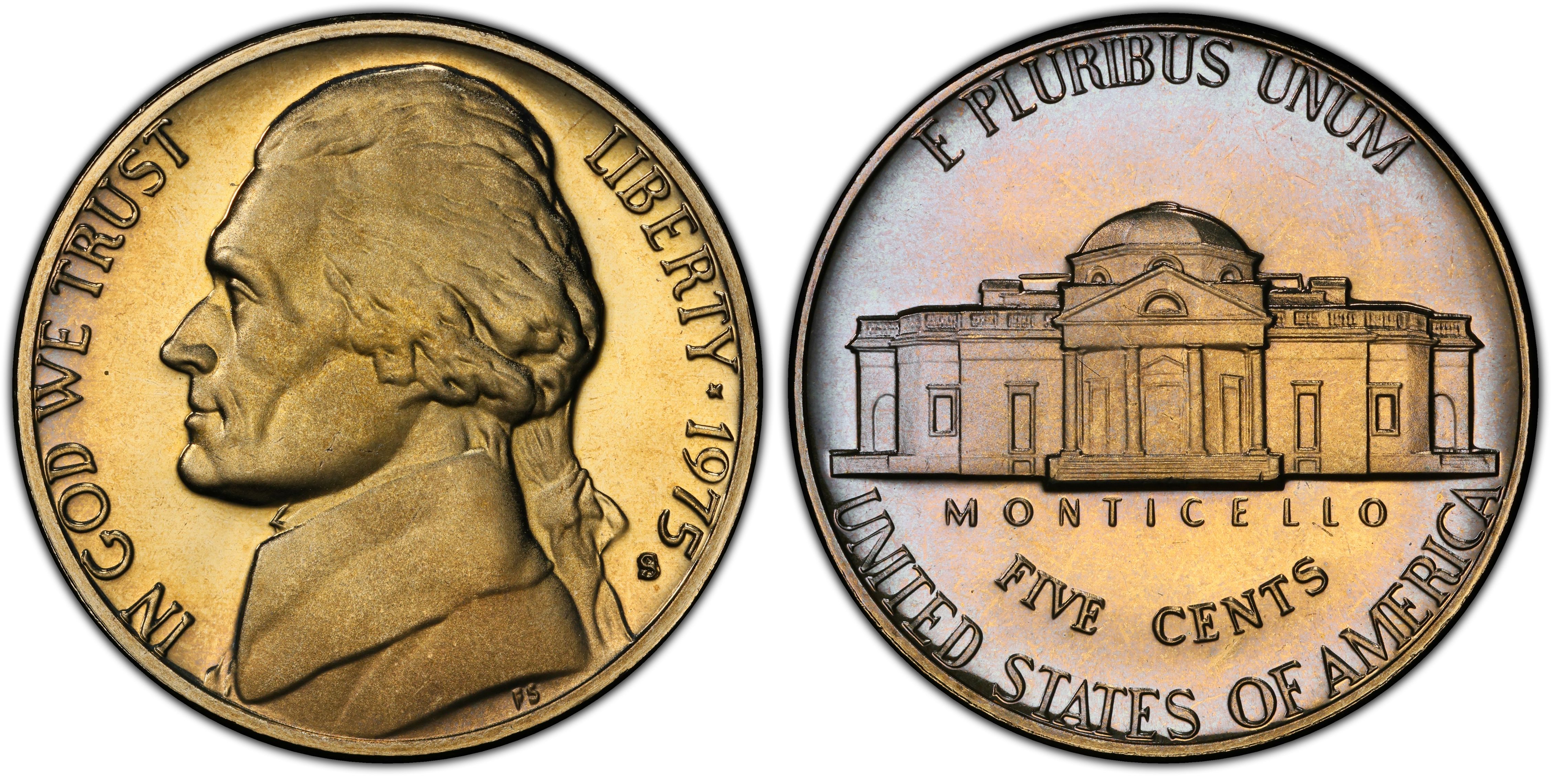 1975-S 5C (Proof) Jefferson Nickel - PCGS CoinFacts