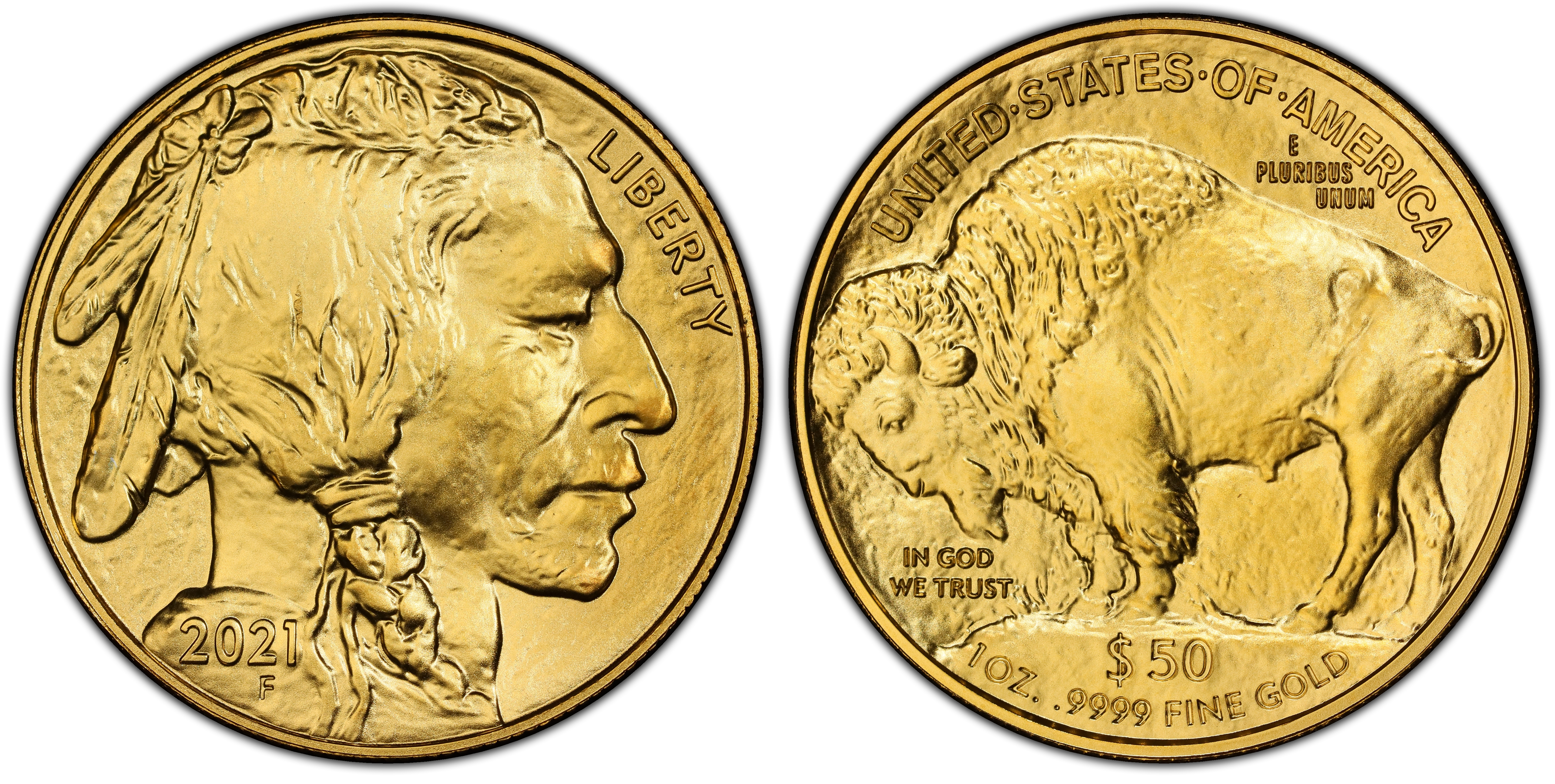 2021 $50 American Buffalo .9999 Fine Gold (Regular Strike) Gold