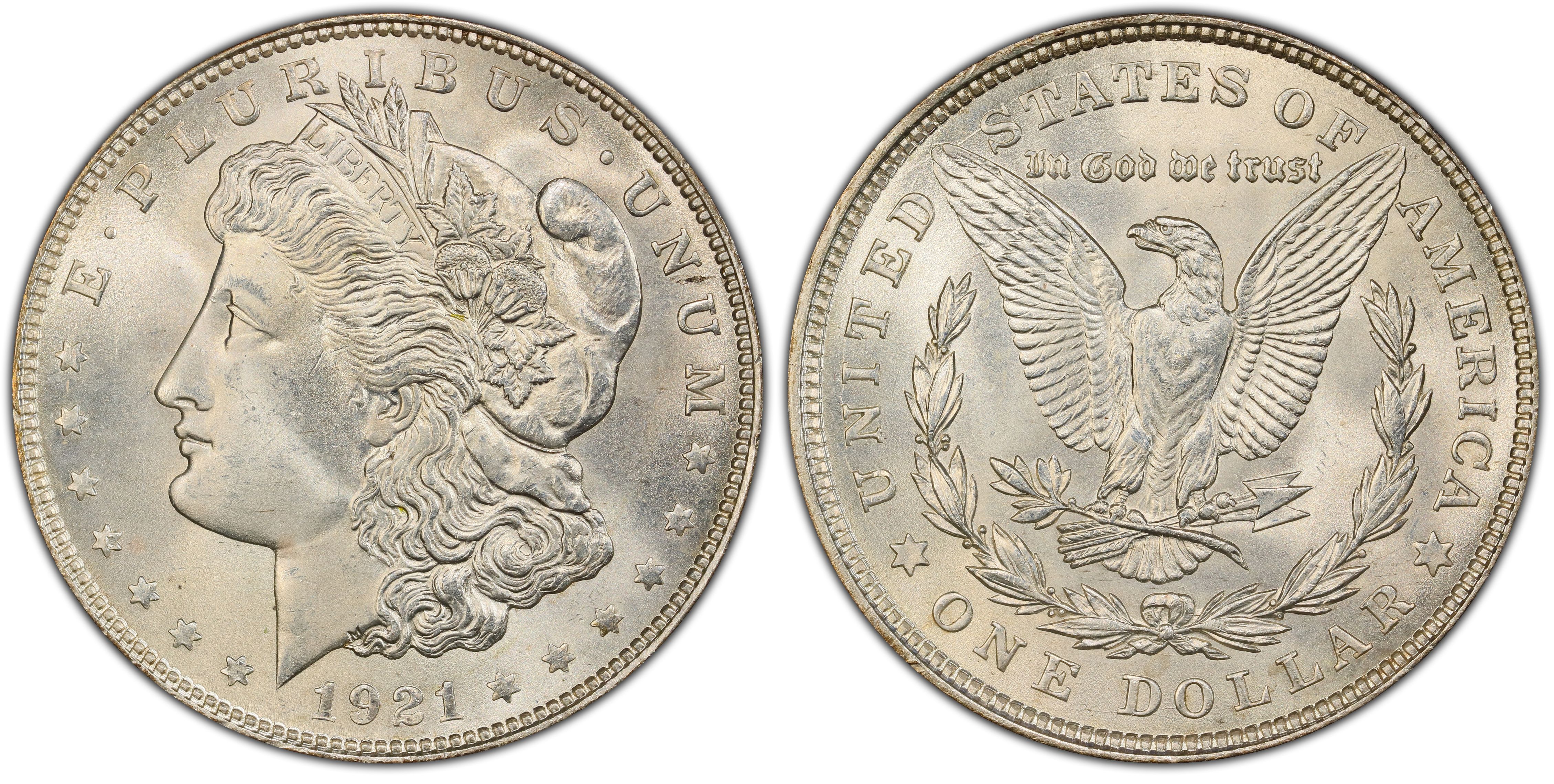 1921 $1 Morgan (Regular Strike) Morgan Dollar - PCGS CoinFacts
