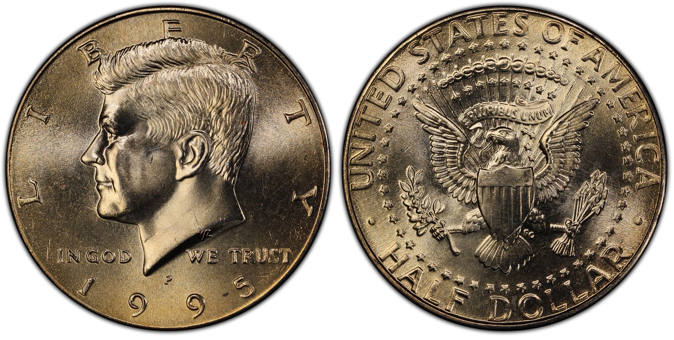1995P 50C (Regular Strike) Kennedy Half Dollar PCGS CoinFacts