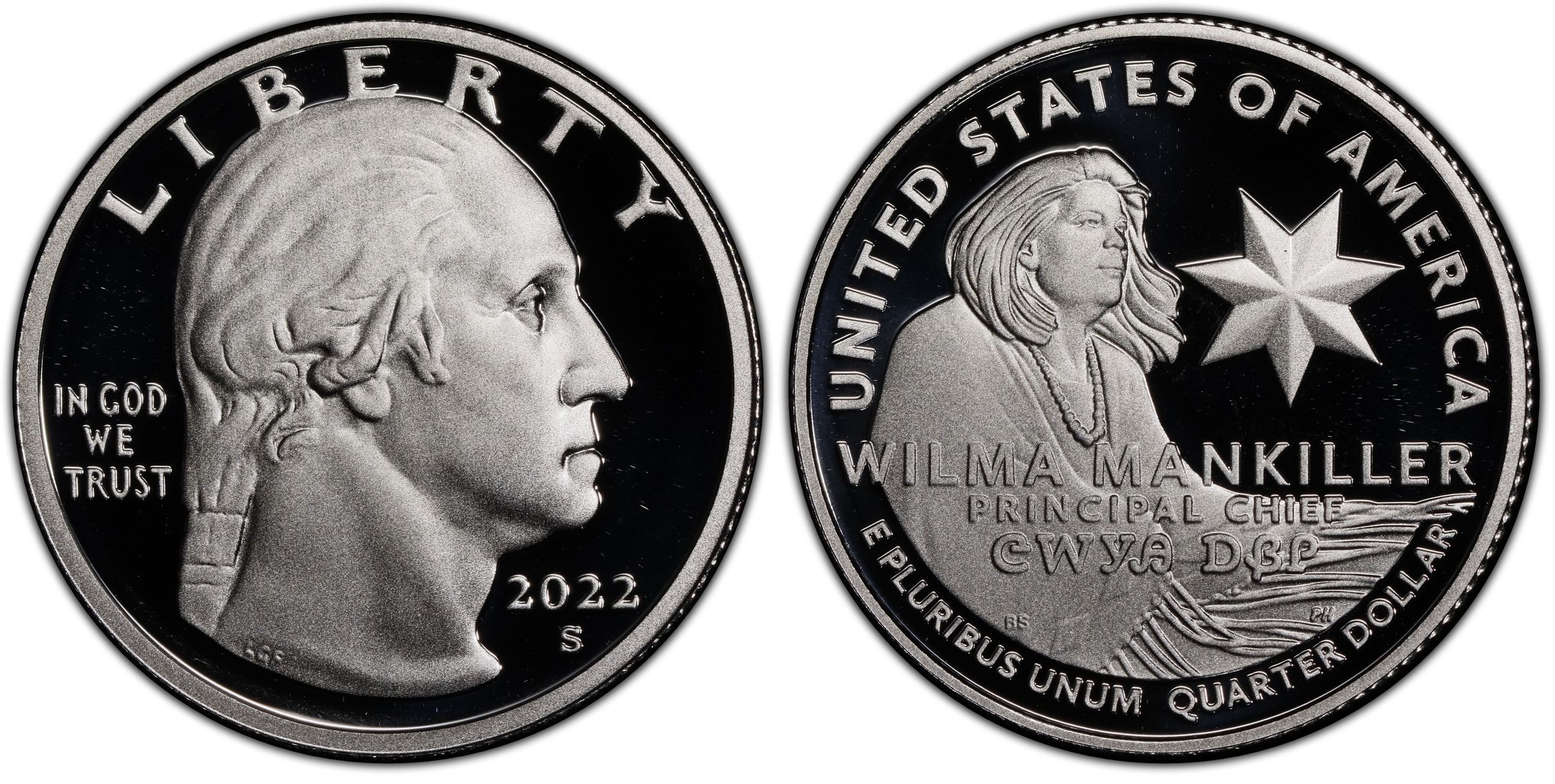 2022-S 25C Wilma Mankiller-Silver Limited Edition Proof Set First ...