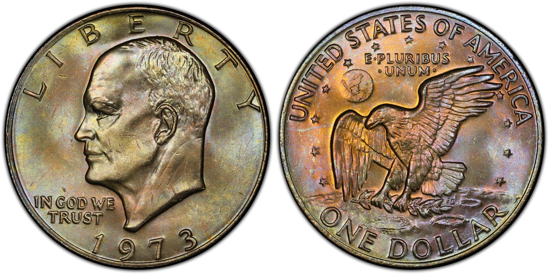 1973 1 Regular Strike Ike Dollar PCGS CoinFacts