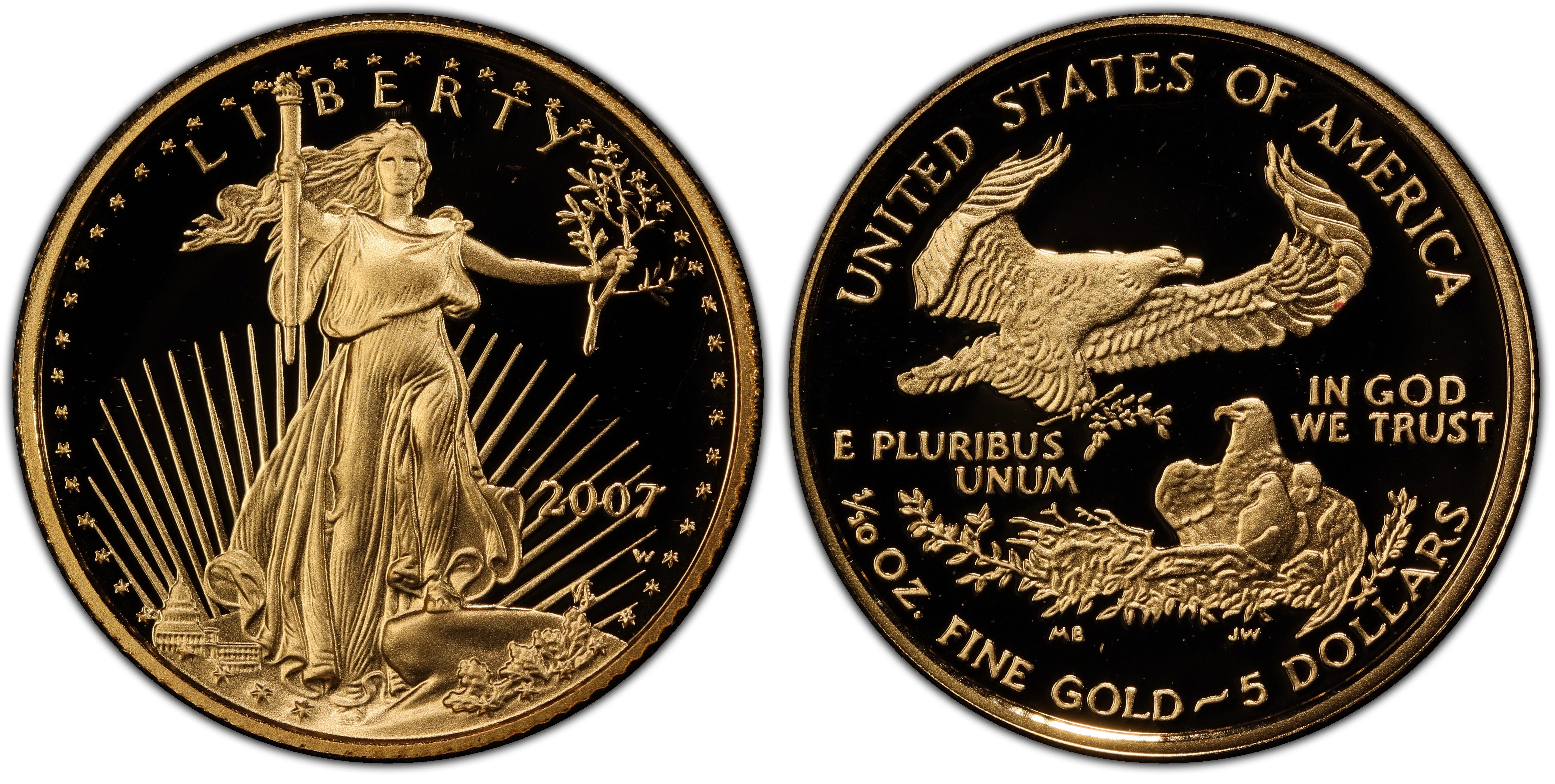 2007-W $5 Gold Eagle, DCAM (Proof) Gold Eagles - PCGS CoinFacts