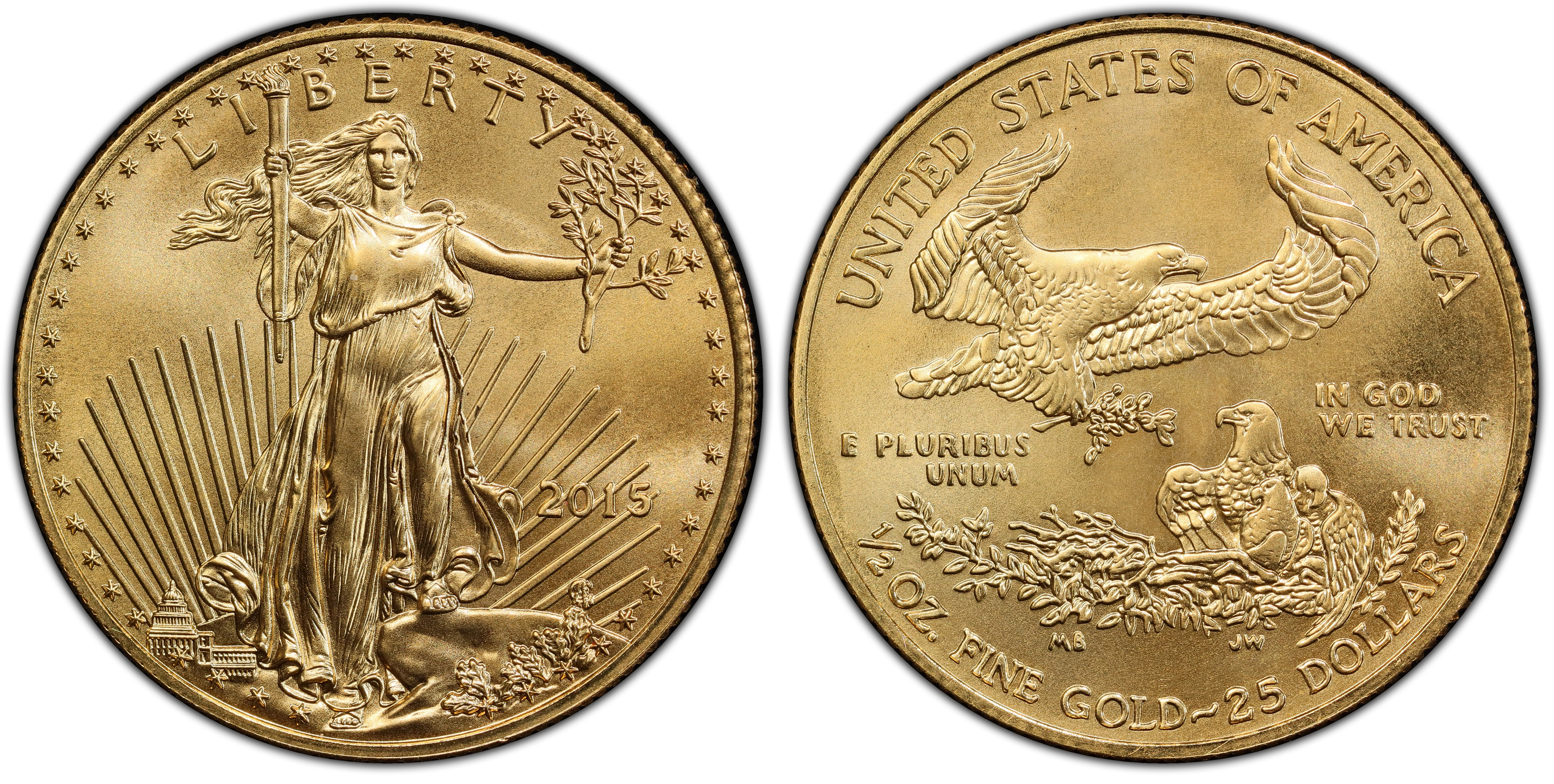 2015 $25 Gold Eagle (Regular Strike) Gold Eagles - PCGS CoinFacts