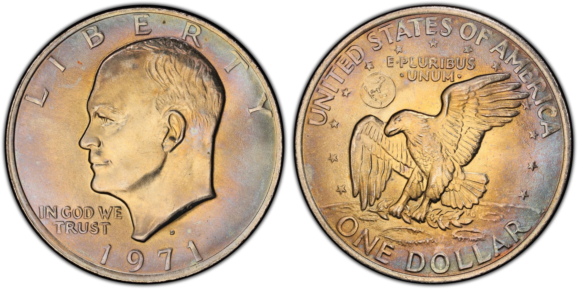 1971 D 1 Regular Strike Ike Dollar PCGS CoinFacts