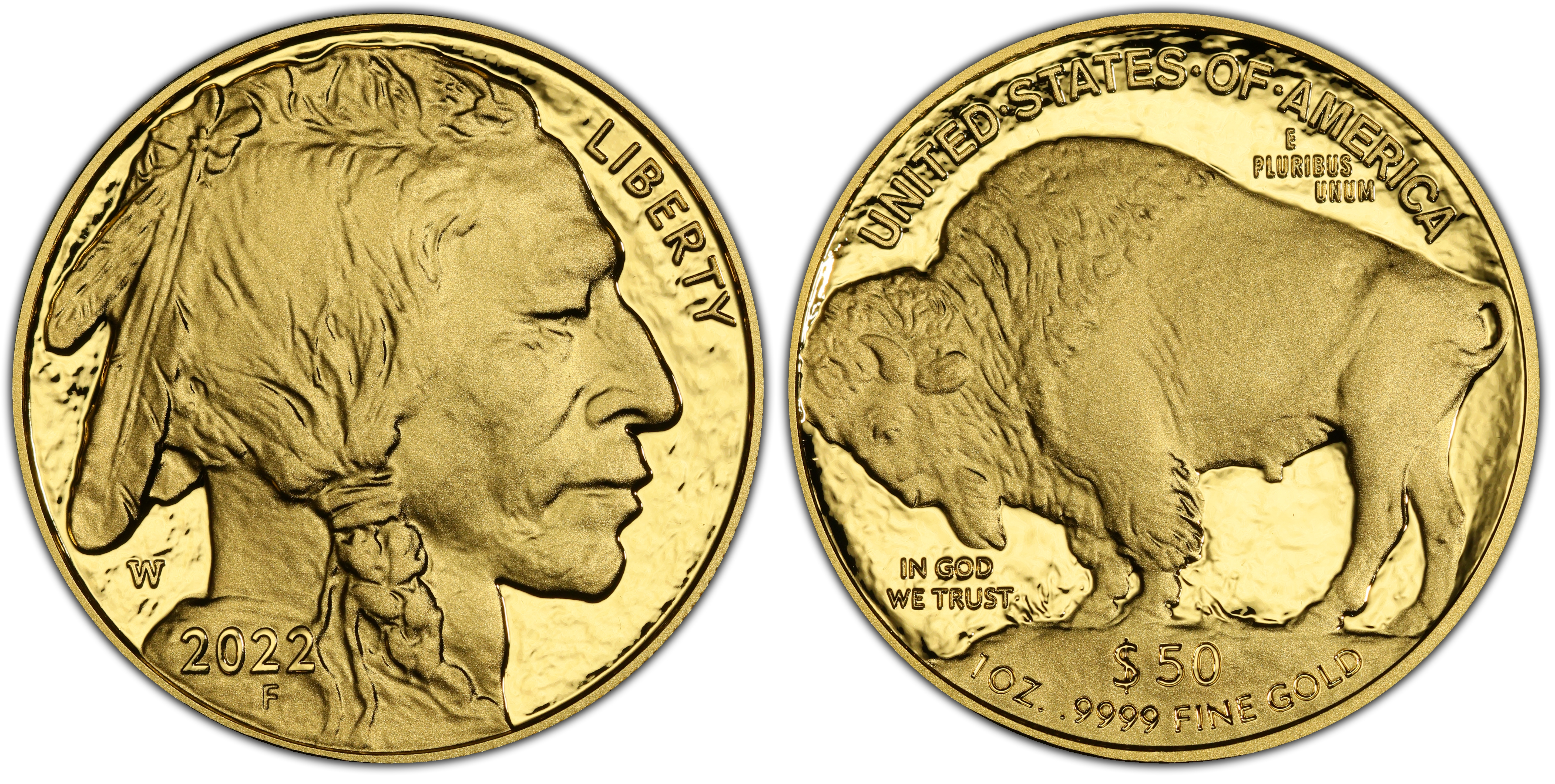 2022-W $50 American Buffalo .9999 Fine Gold, DCAM (Proof) Gold