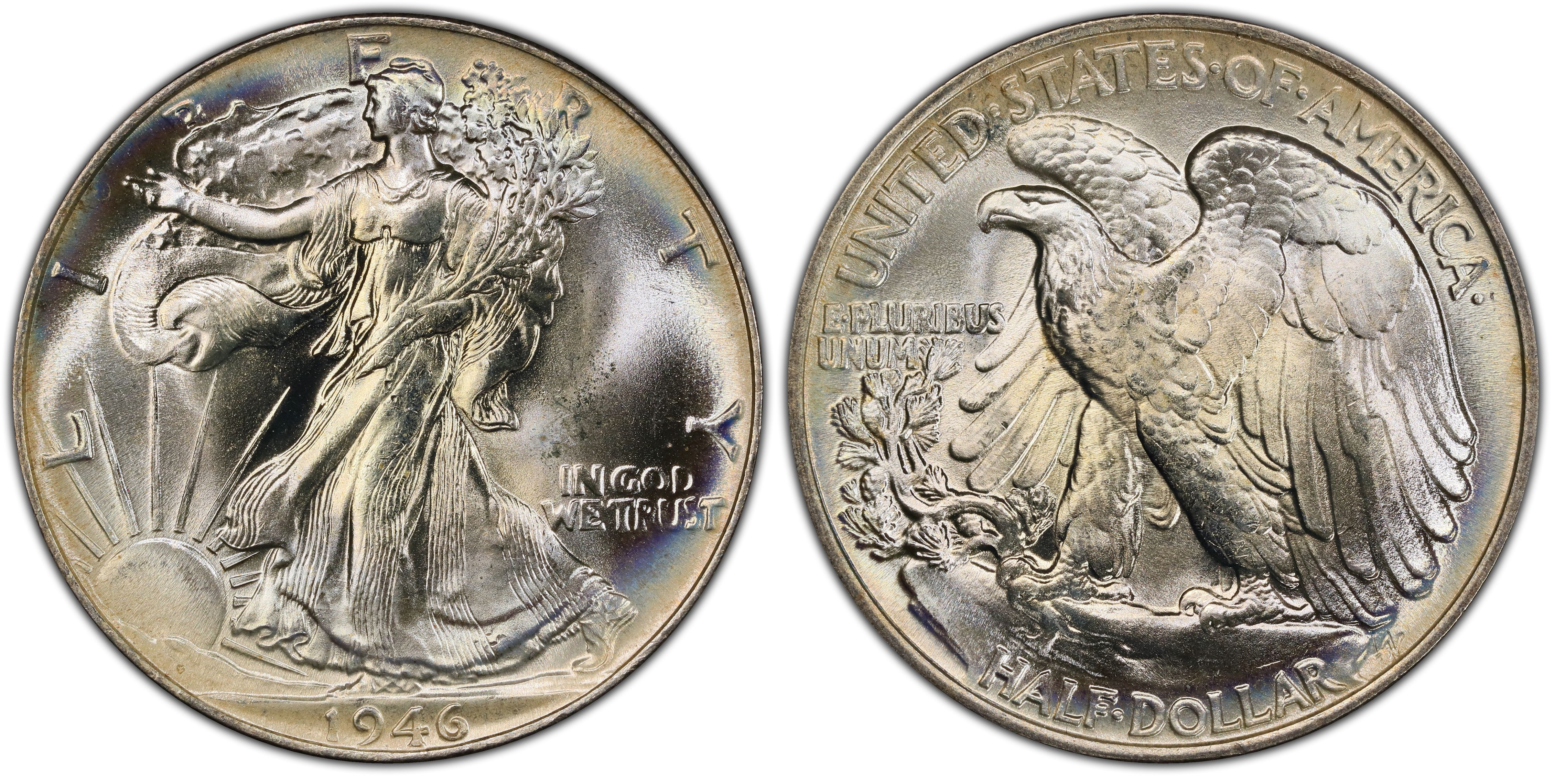 1946 50C (Regular Strike) Walking Liberty Half Dollar - PCGS CoinFacts