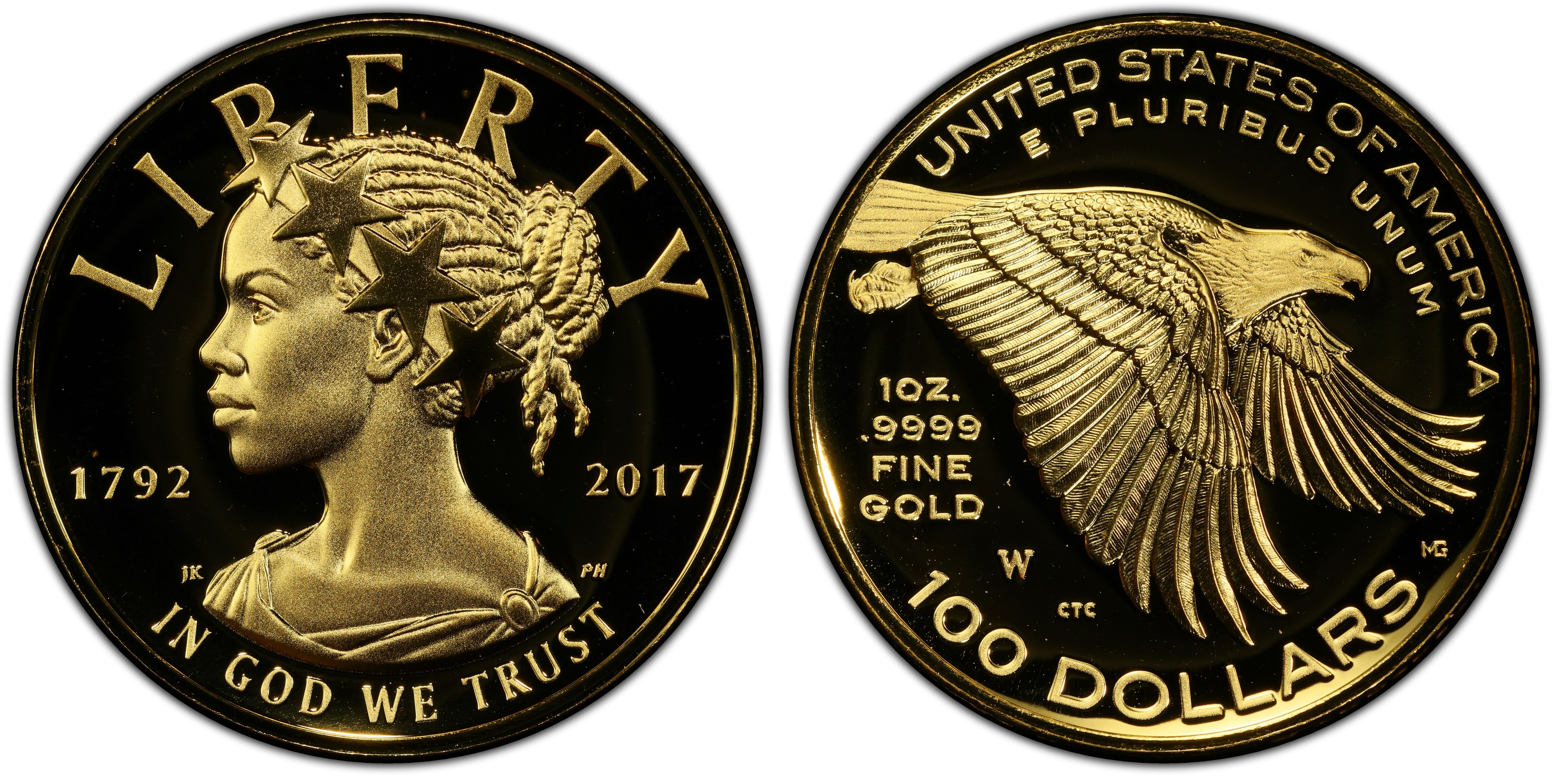 2017-W $100 American Liberty High Relief, DCAM (Proof) American