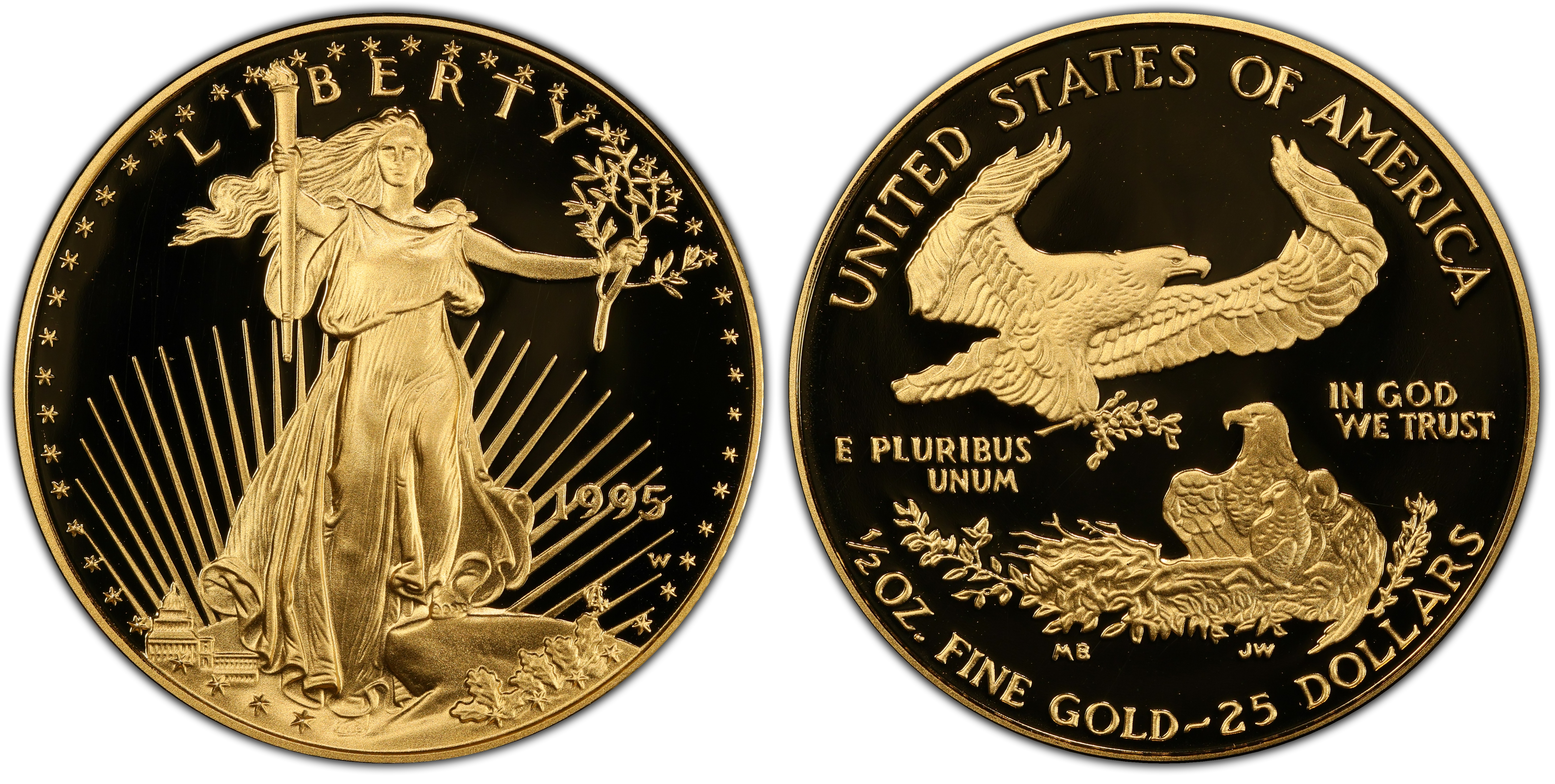 1995-W $25 Gold Eagle, DCAM (Proof) Gold Eagles - PCGS CoinFacts