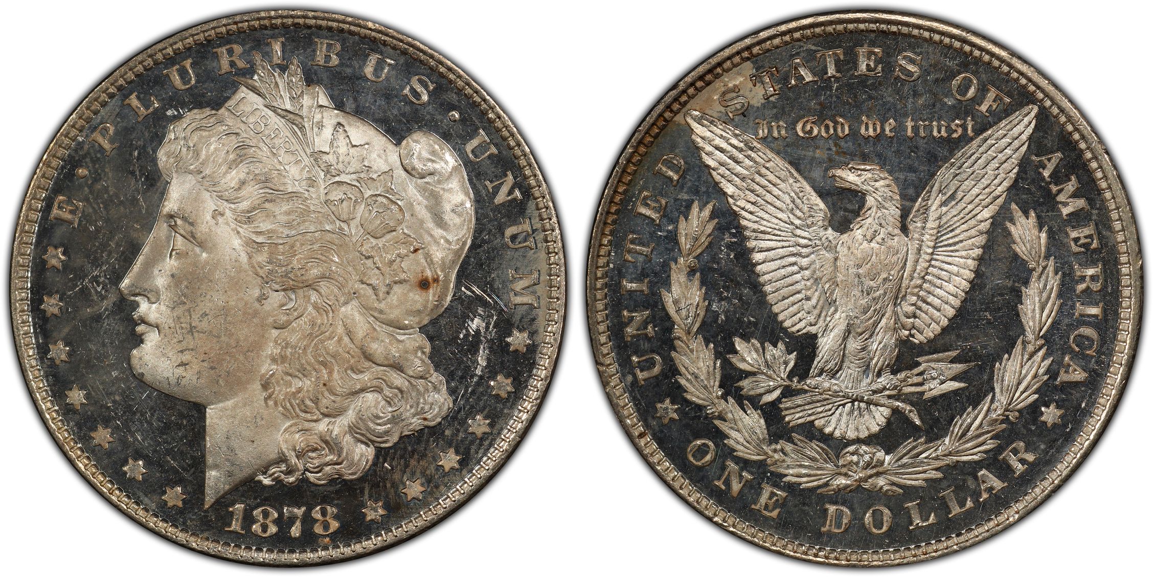 1878 8TF 1 DMPL Regular Strike Morgan Dollar PCGS CoinFacts