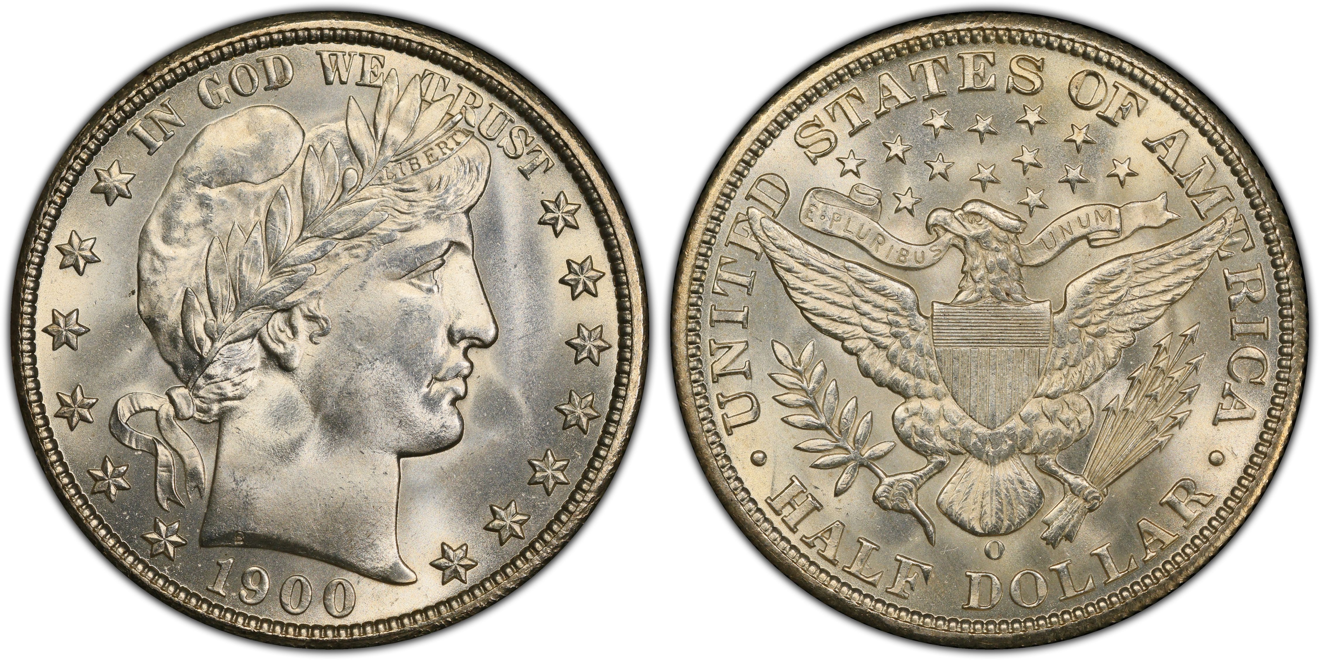 1900-O 50C (Regular Strike) Barber Half Dollar - PCGS CoinFacts