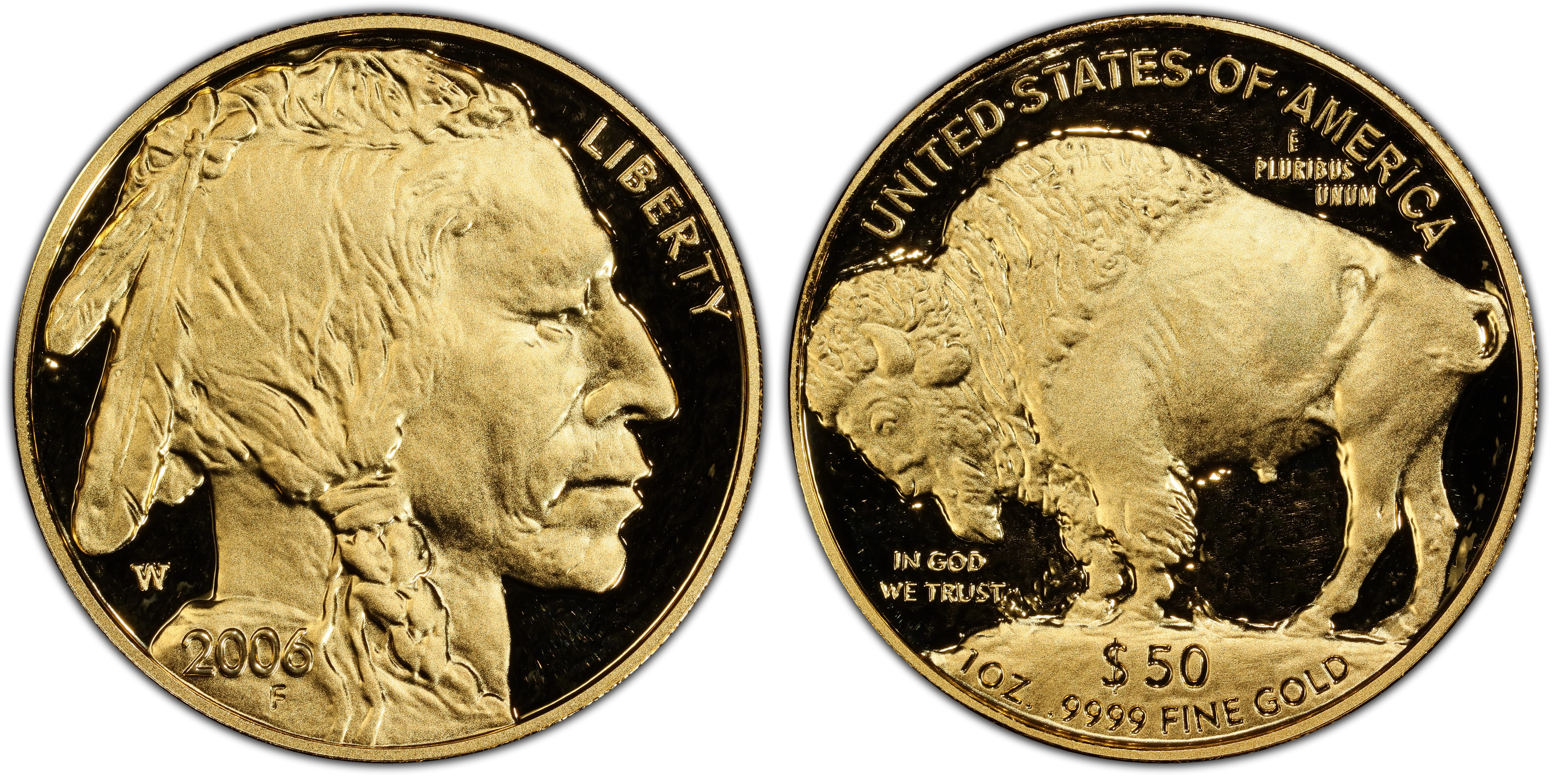 2006-W $50 American Buffalo .9999 Fine Gold, DCAM (Proof) Gold