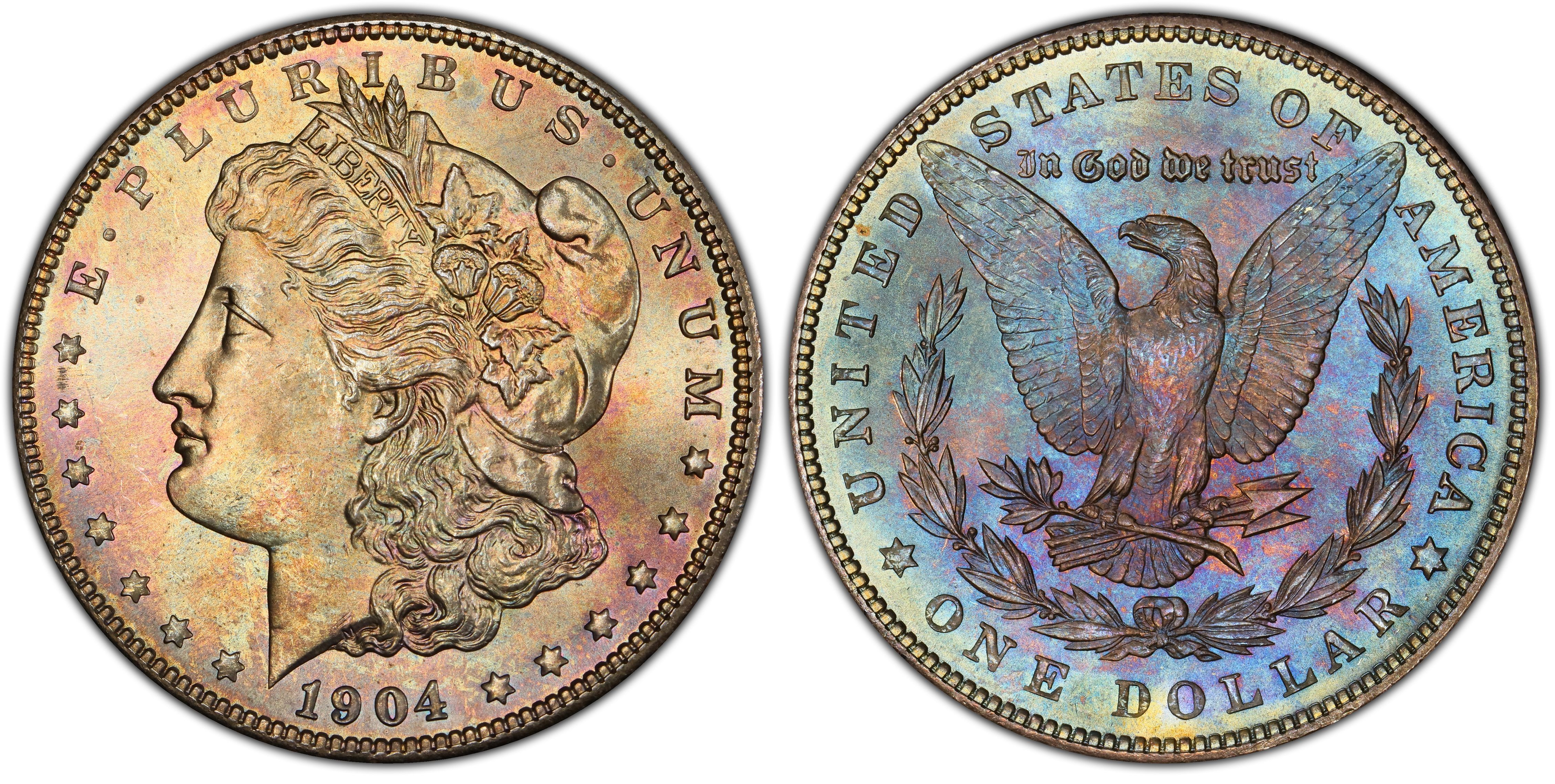 1904 $1 (Regular Strike) Morgan Dollar - PCGS CoinFacts