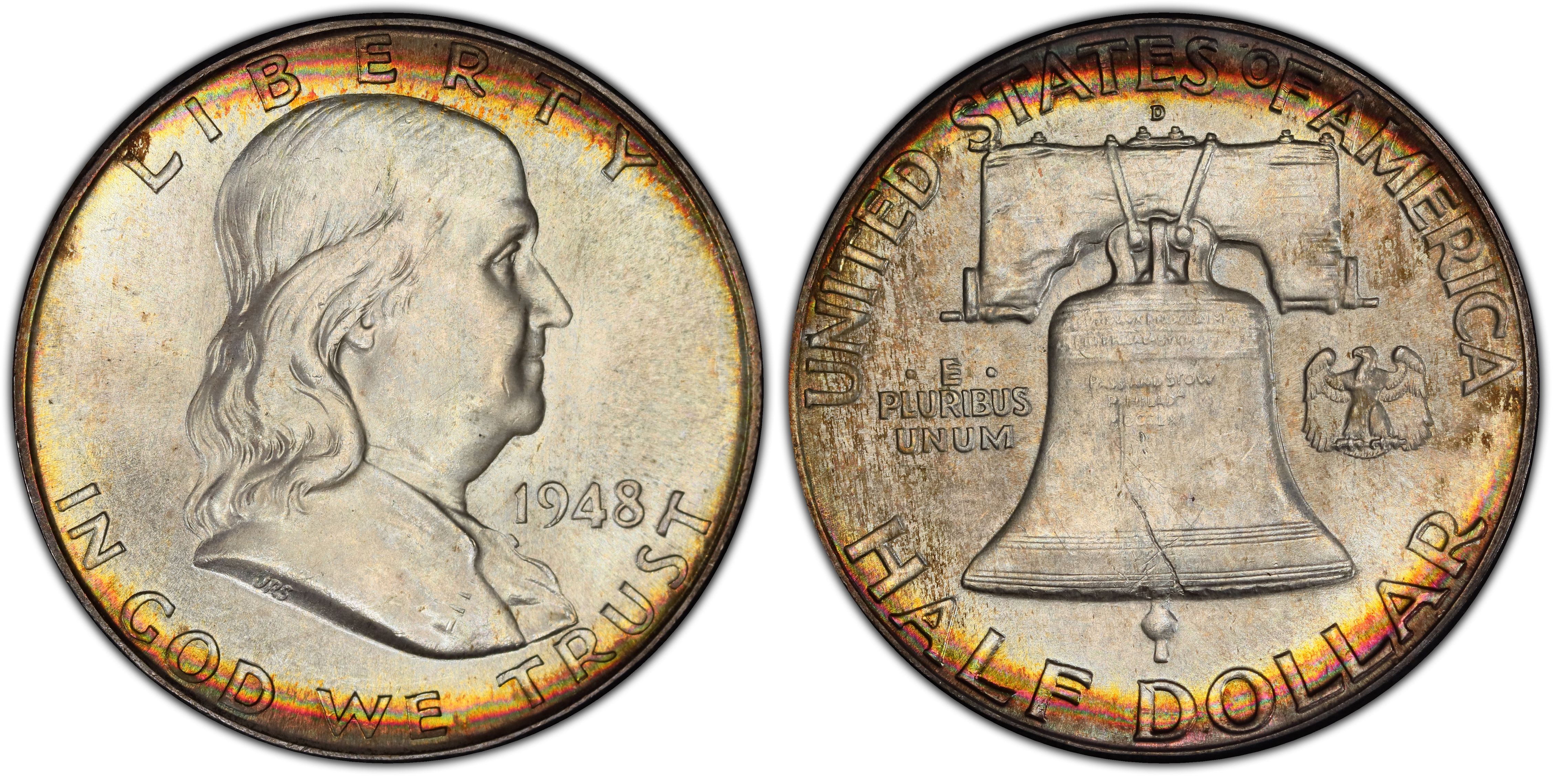 1948-D 50C, FBL (Regular Strike) Franklin Half Dollar - PCGS CoinFacts