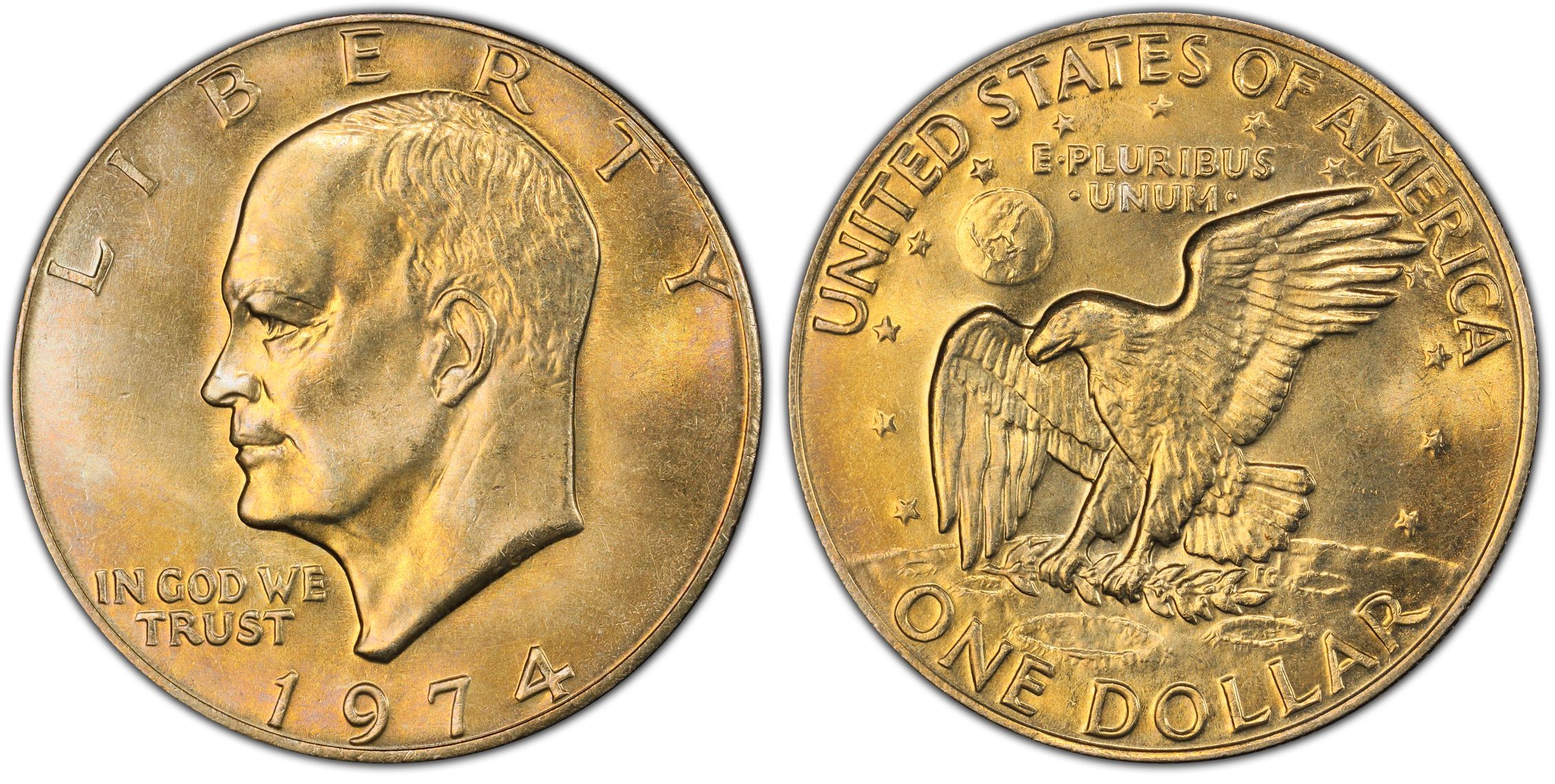 1974 $1 (Regular Strike) Ike Dollar - PCGS CoinFacts