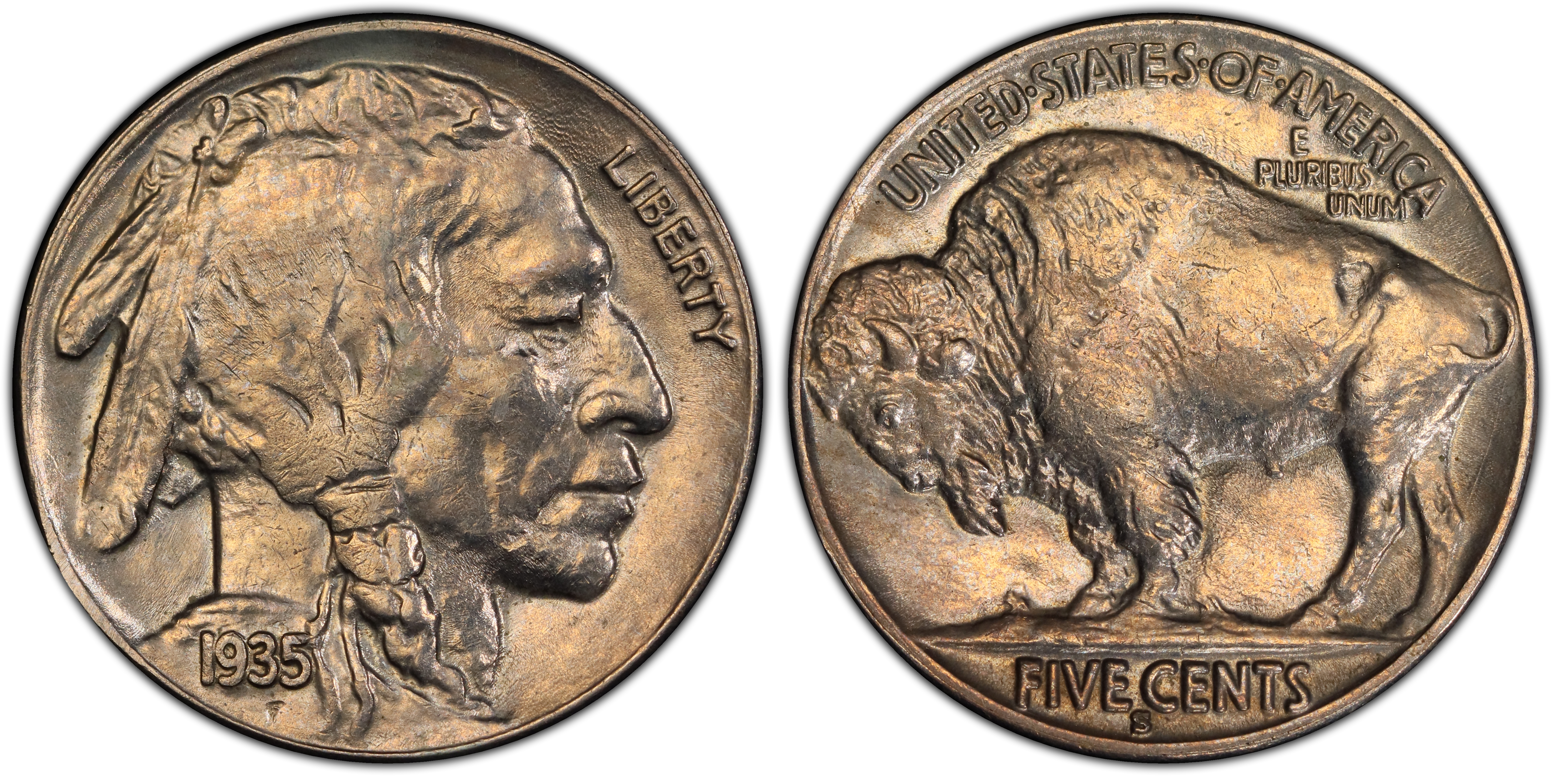 1935-s 5c Ddr Fs-801 (regular Strike) Buffalo Nickel - Pcgs Coinfacts