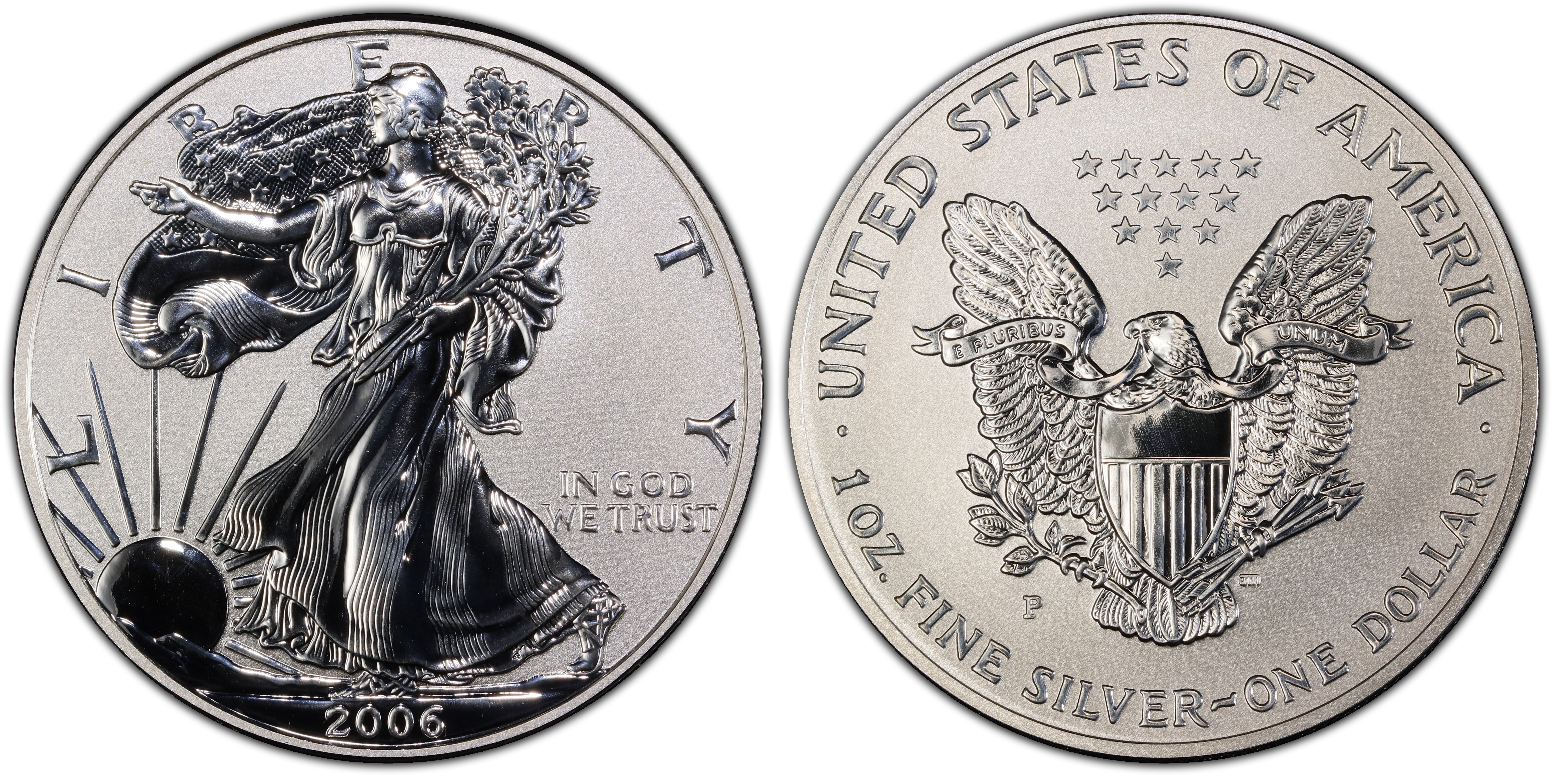 2006-P $1 Eagle-20th Anniversary Reverse Proof (Proof) Silver