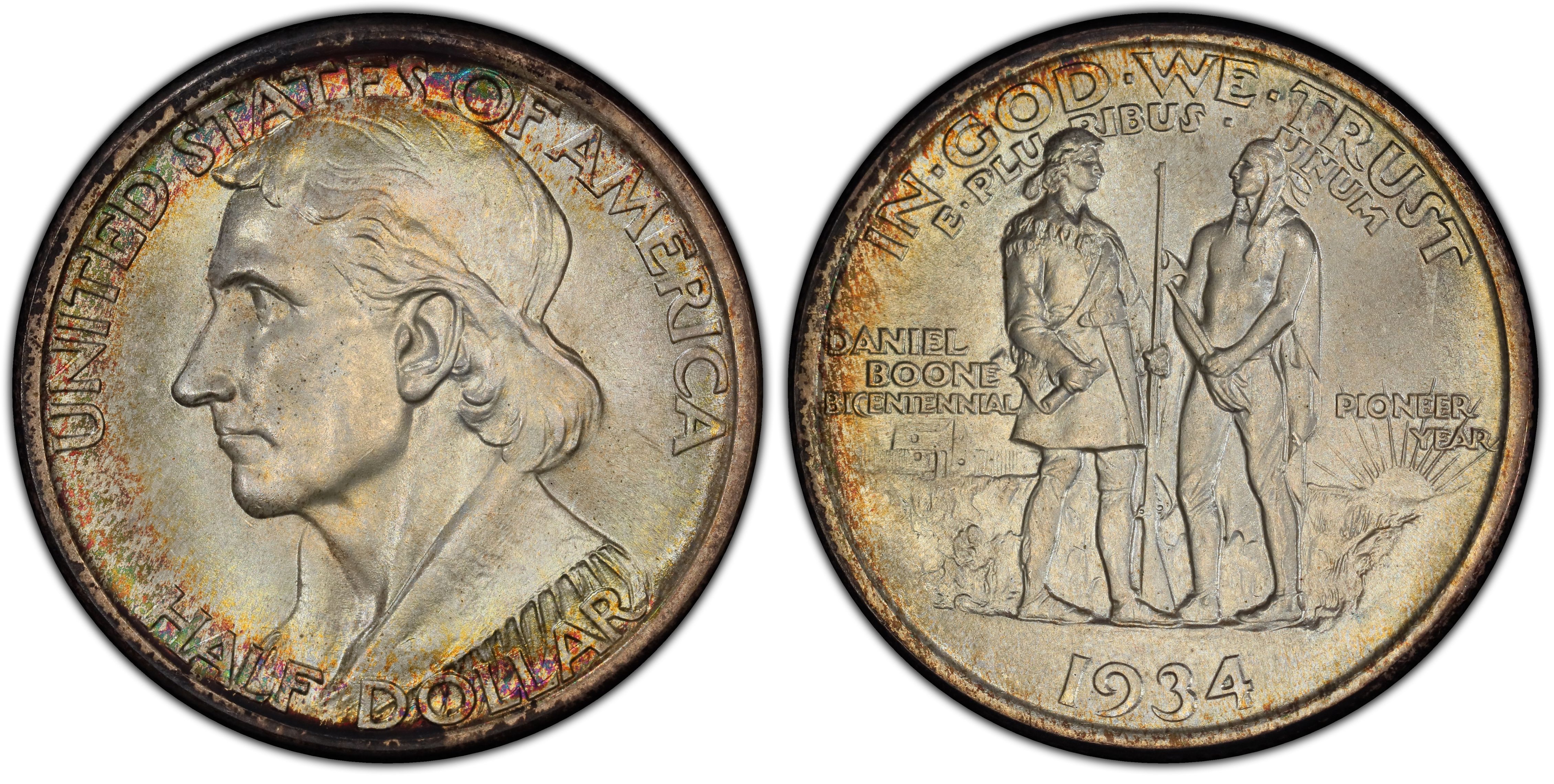 1934 50C Boone (Regular Strike) Silver Commemorative - PCGS CoinFacts