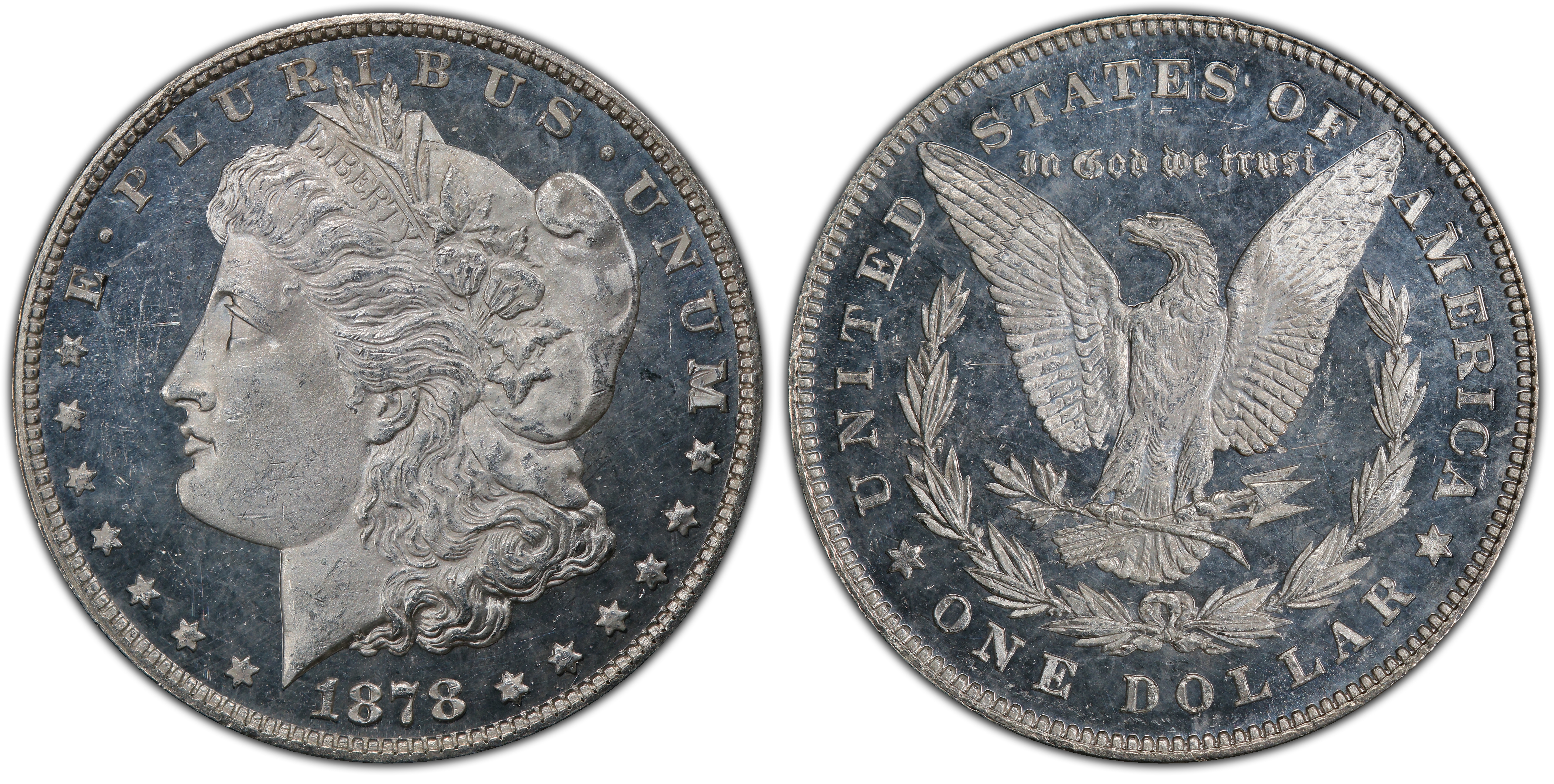 1878 7/8TF $1 Strong, DMPL (Regular Strike) Morgan Dollar - PCGS CoinFacts