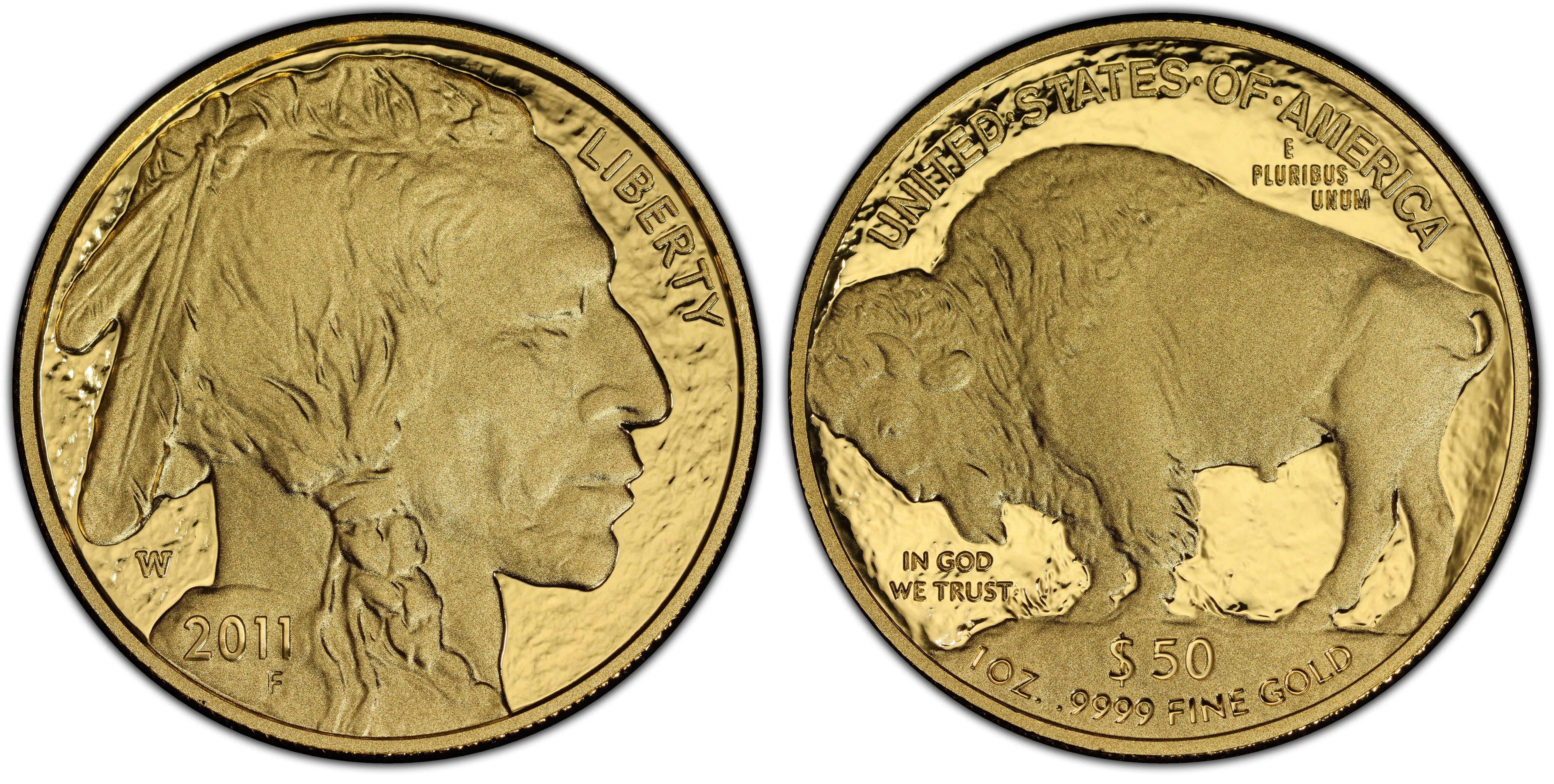 2011-W $50 American Buffalo .9999 Fine Gold, DCAM (Proof) Gold