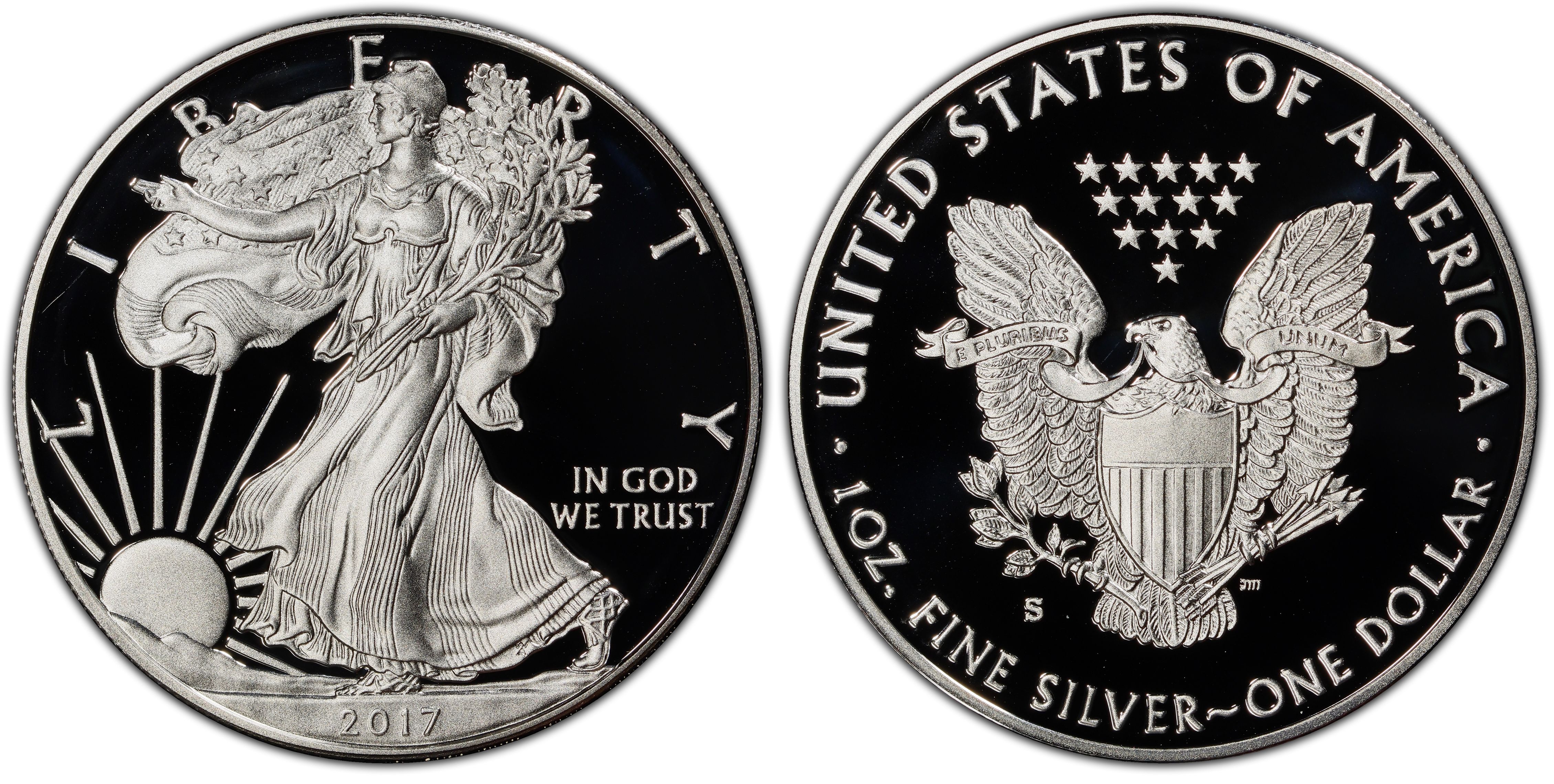 2017-S $1 Silver Eagle, DCAM (Proof) Silver Eagles - PCGS CoinFacts