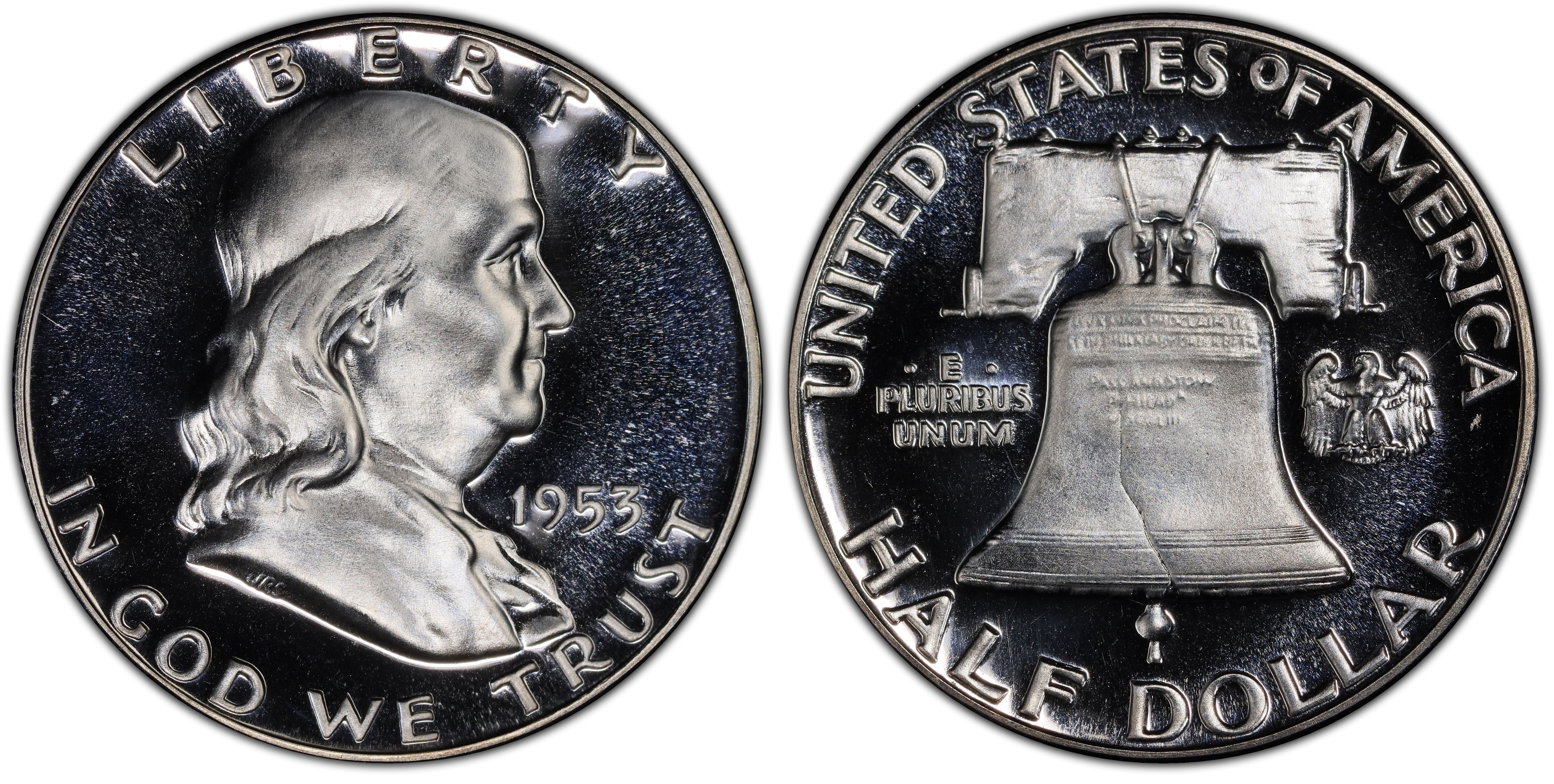 1953 50C, CAM (Proof) Franklin Half Dollar - PCGS CoinFacts