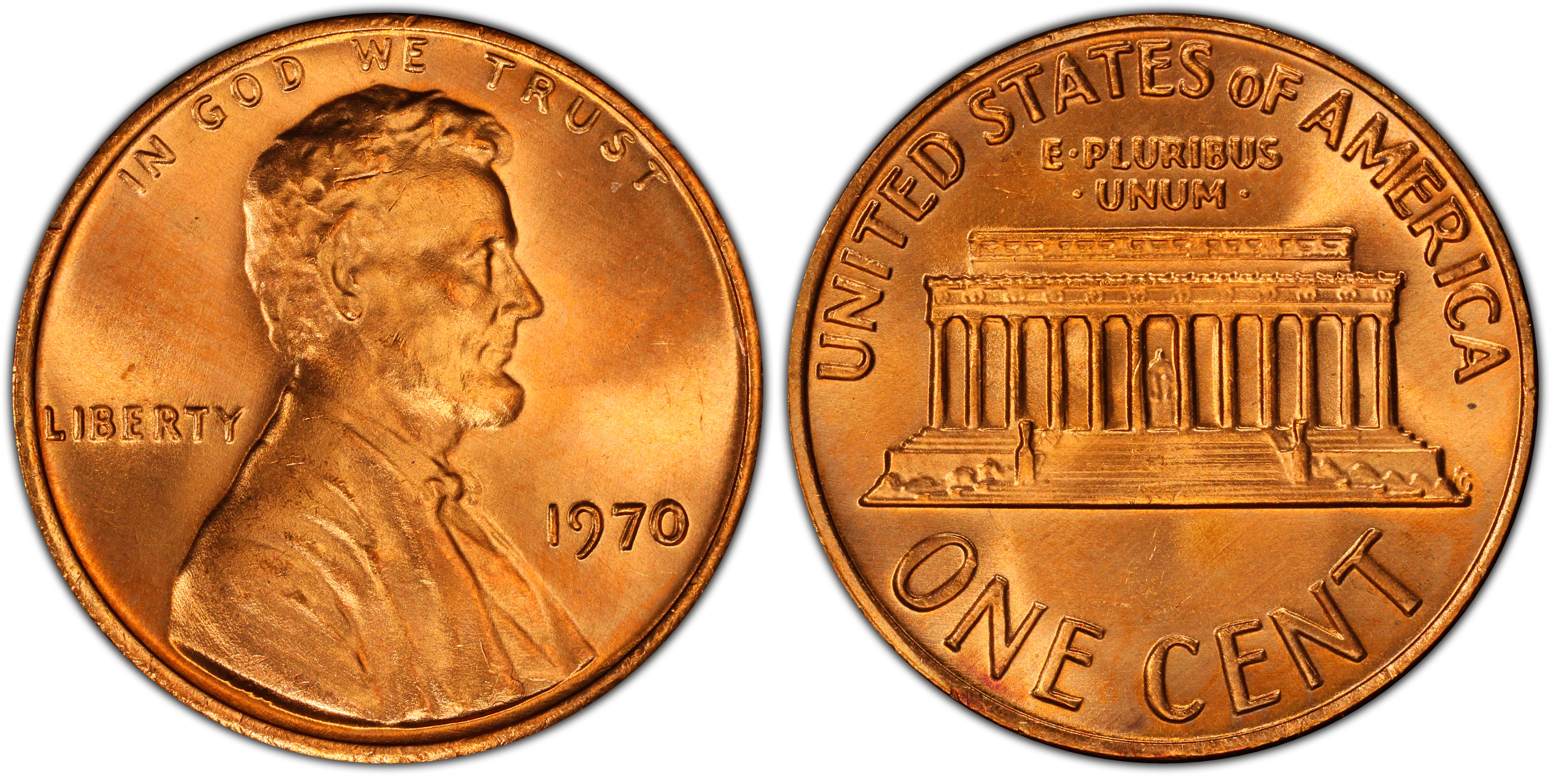 1970 1C, RD (Regular Strike) Lincoln Cent (Modern) - PCGS CoinFacts