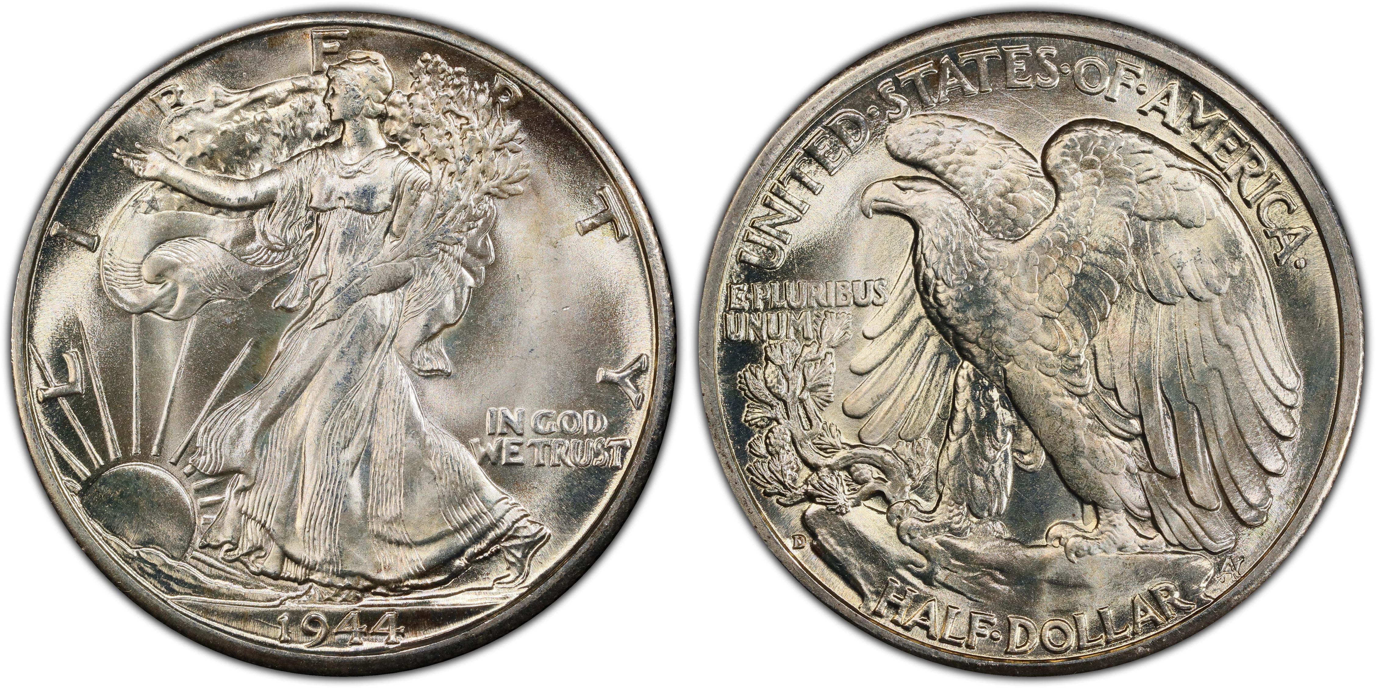 1944-D 50C (Regular Strike) Walking Liberty Half Dollar - PCGS