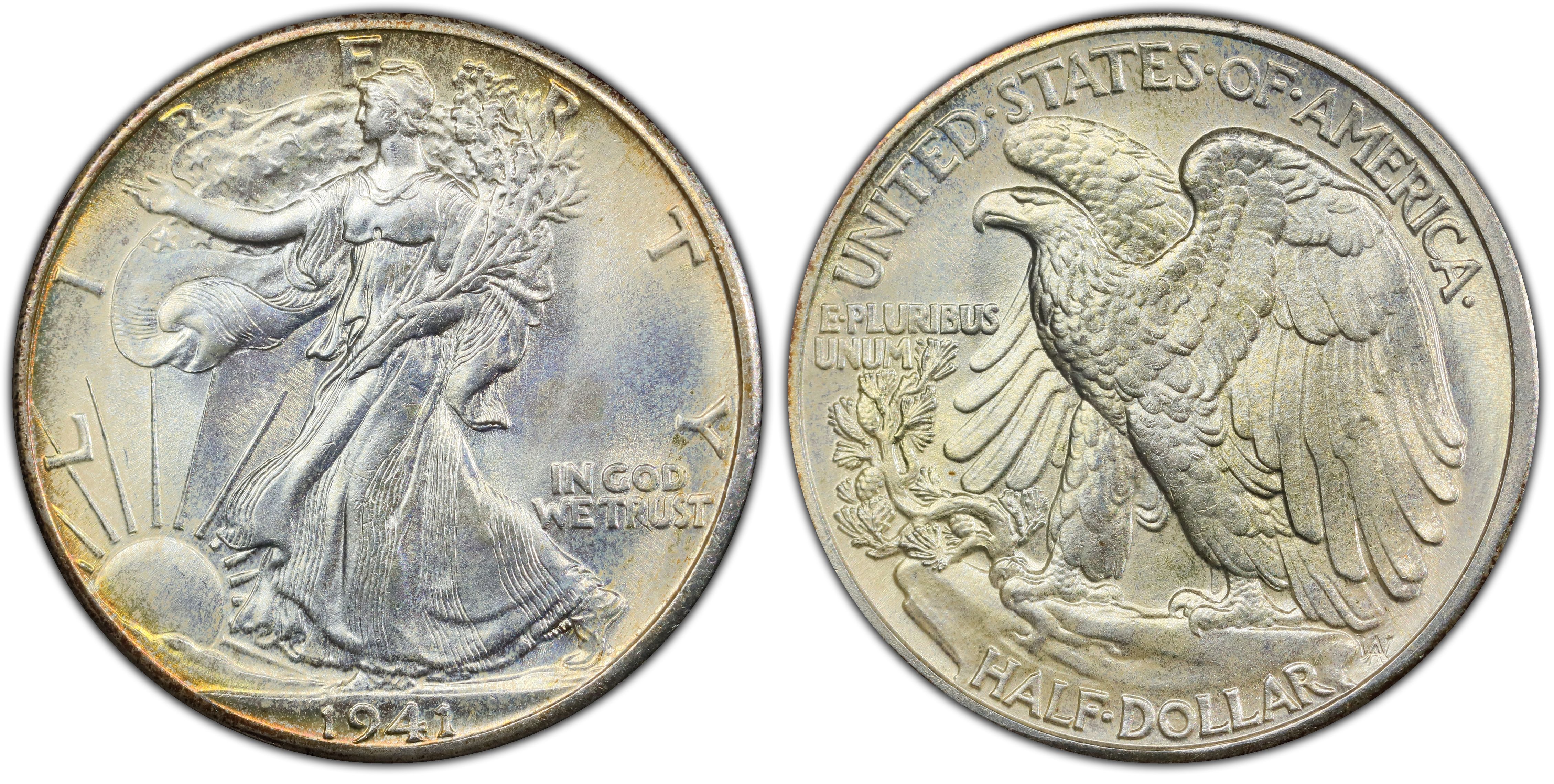 1941 50C (Regular Strike) Walking Liberty Half Dollar - PCGS CoinFacts