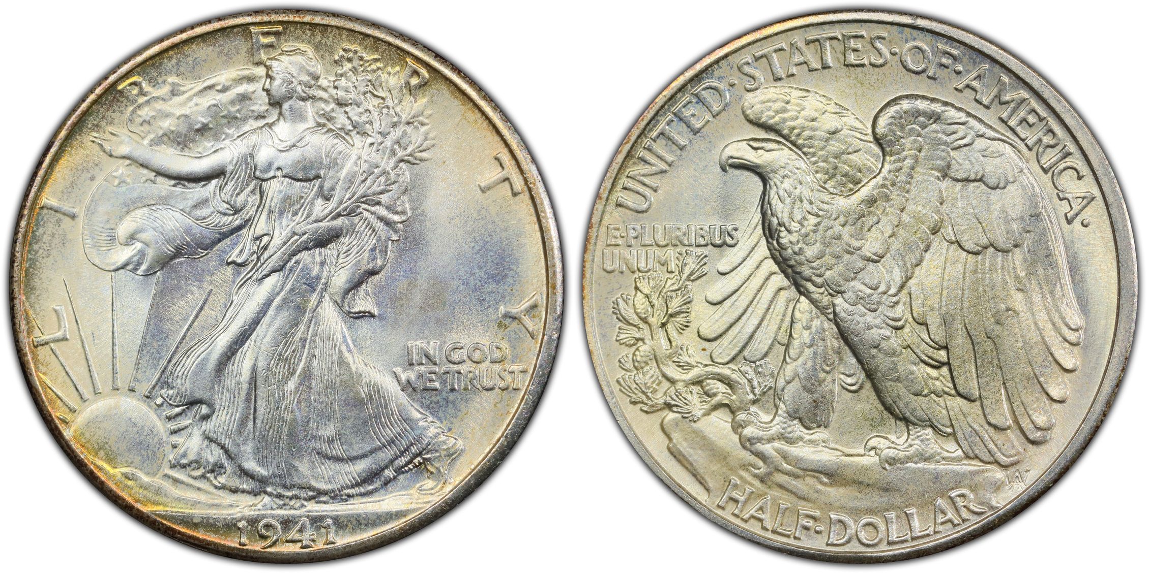 1941 50C Regular Strike Walking Liberty Half Dollar PCGS CoinFacts