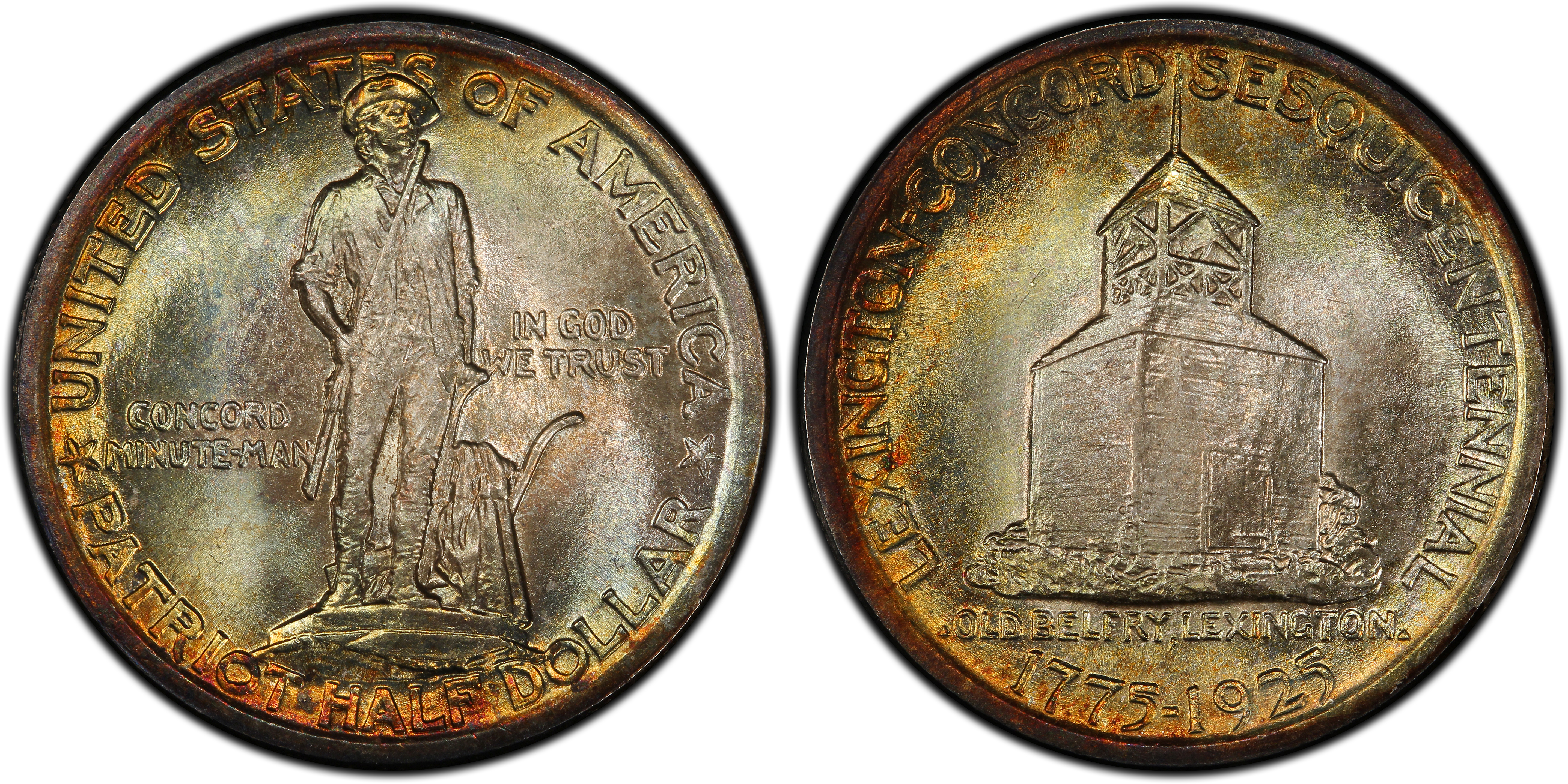 1925 50C Lexington (Regular Strike) Silver Commemorative