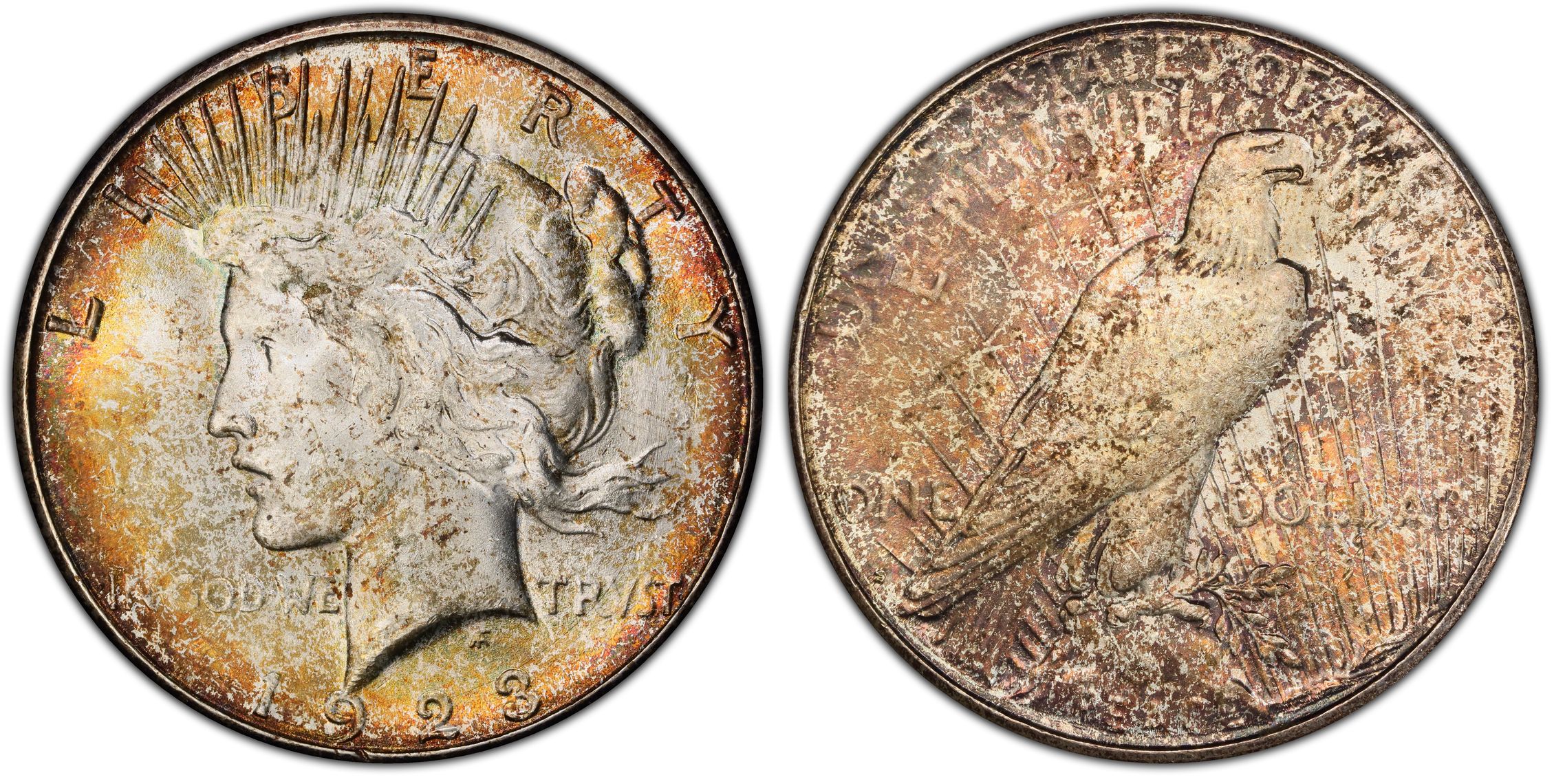 1923 S 1 Regular Strike Peace Dollar PCGS CoinFacts