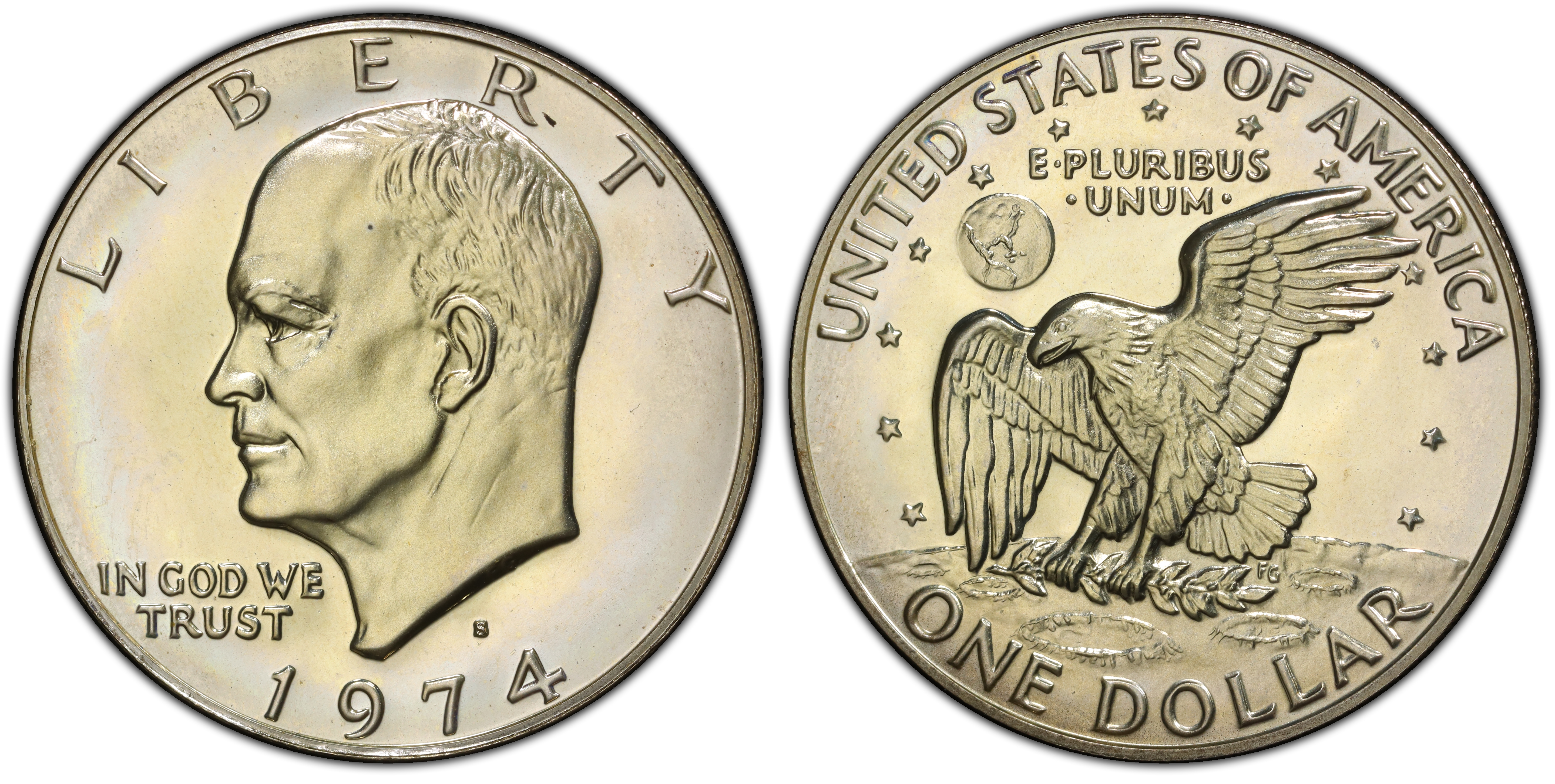 1974 S 1 Clad Proof Ike Dollar PCGS CoinFacts