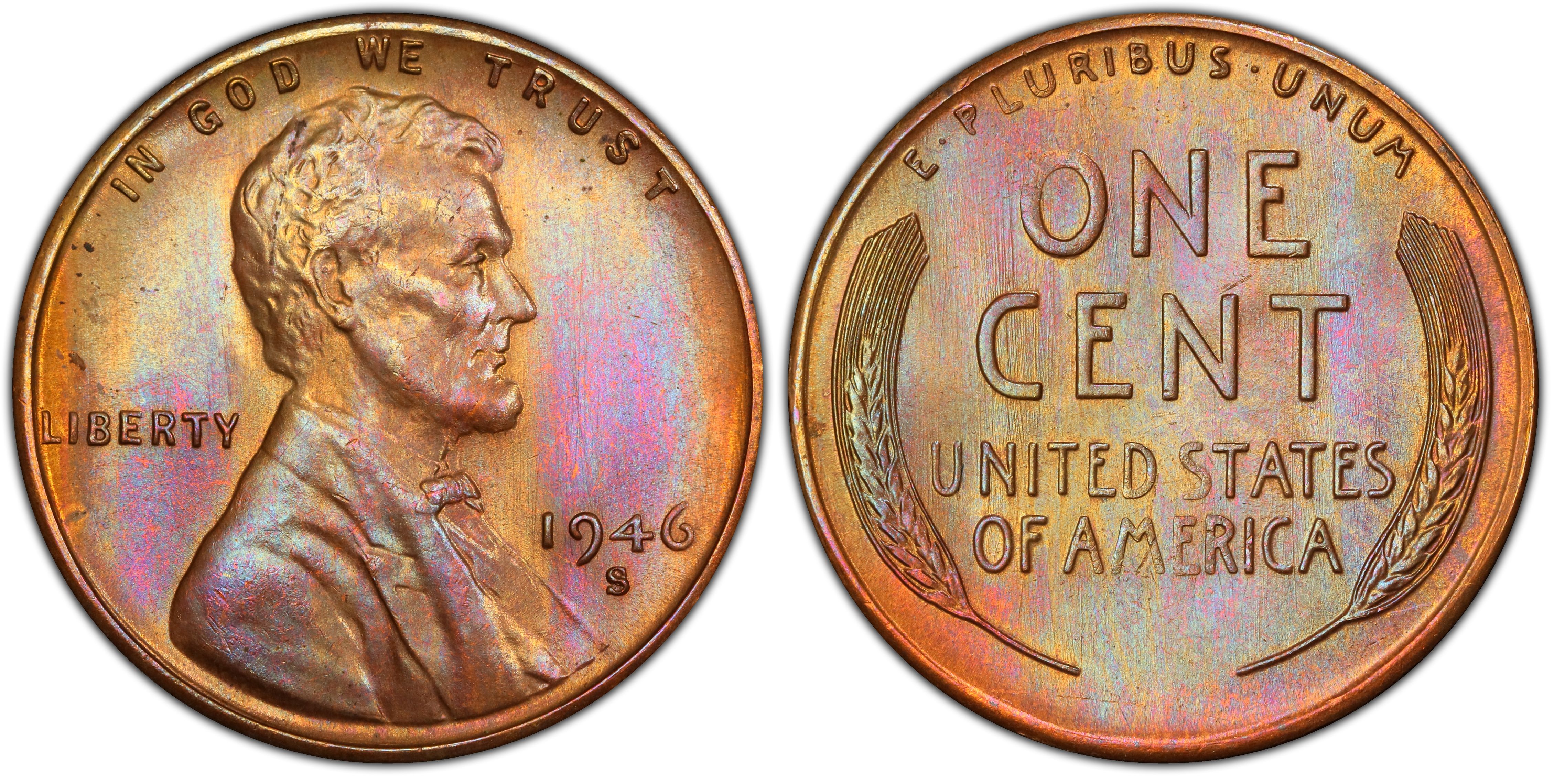 1943/2-S 1C (Steel) Lincoln Cent PCGS MS67+ (CAC)