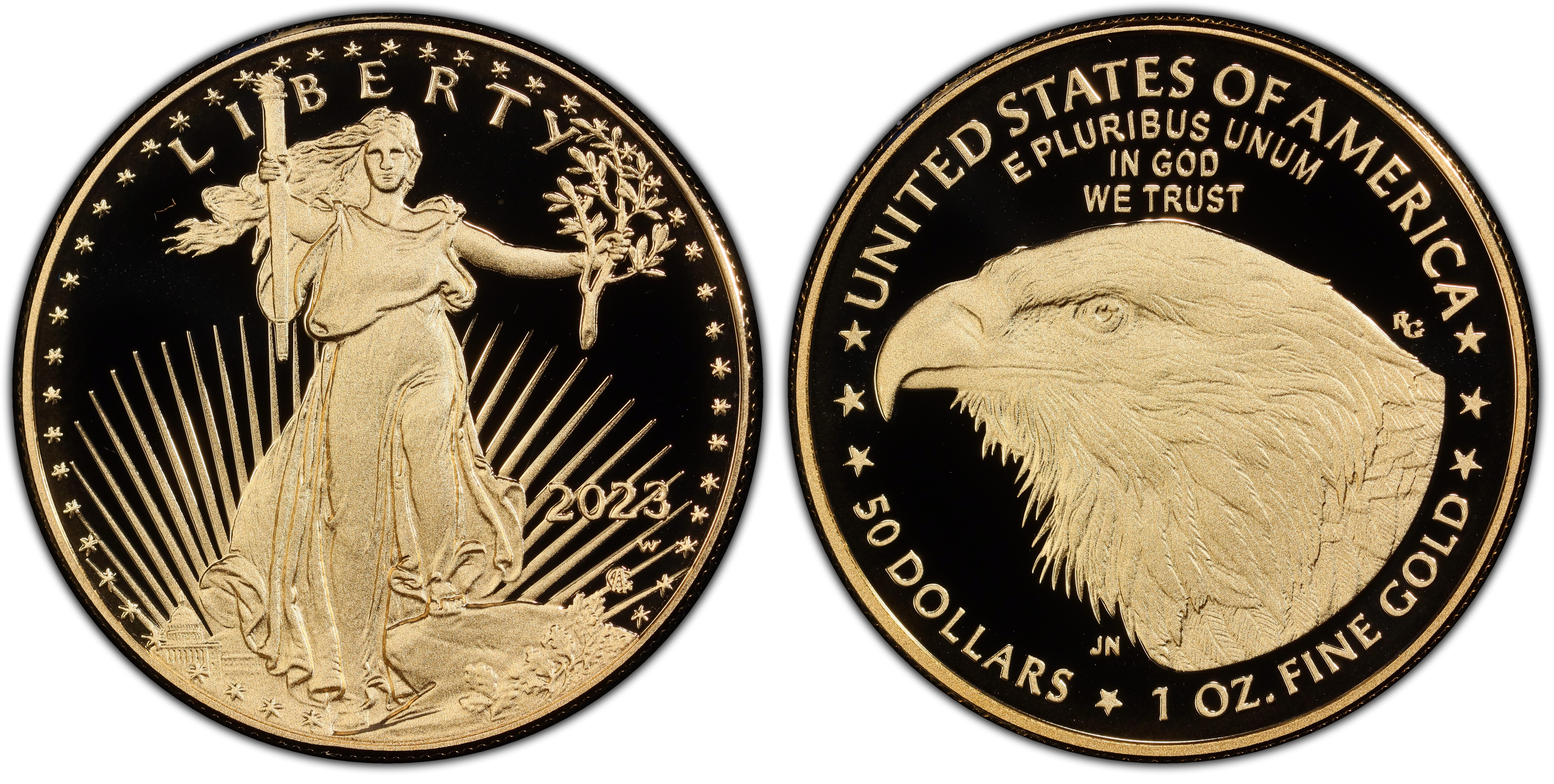 2023W 50 Gold Eagle First Strike, DCAM (Proof) Gold Eagles PCGS