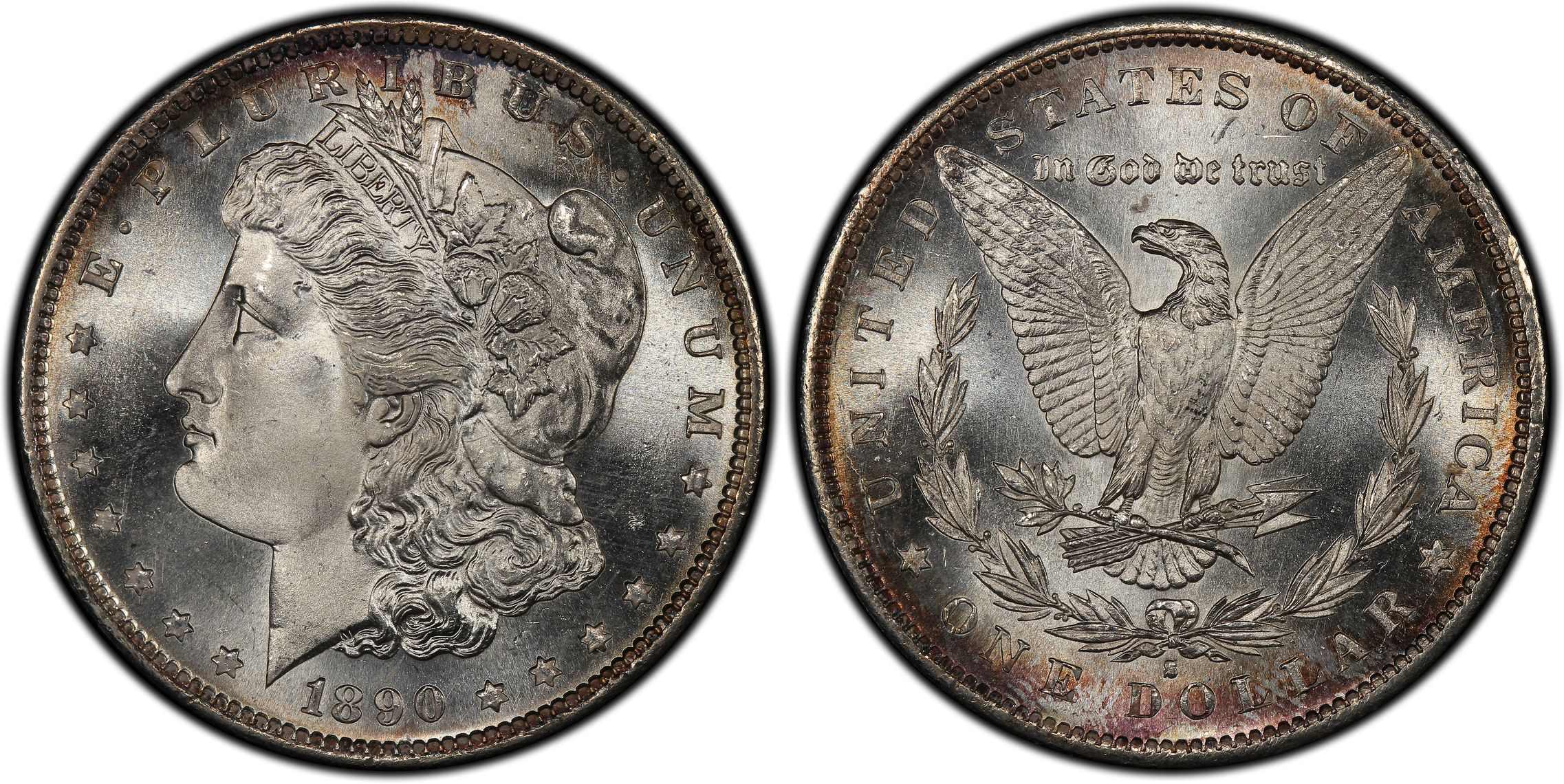 1890 SILVER MORGAN O popular MINT DOLLAR