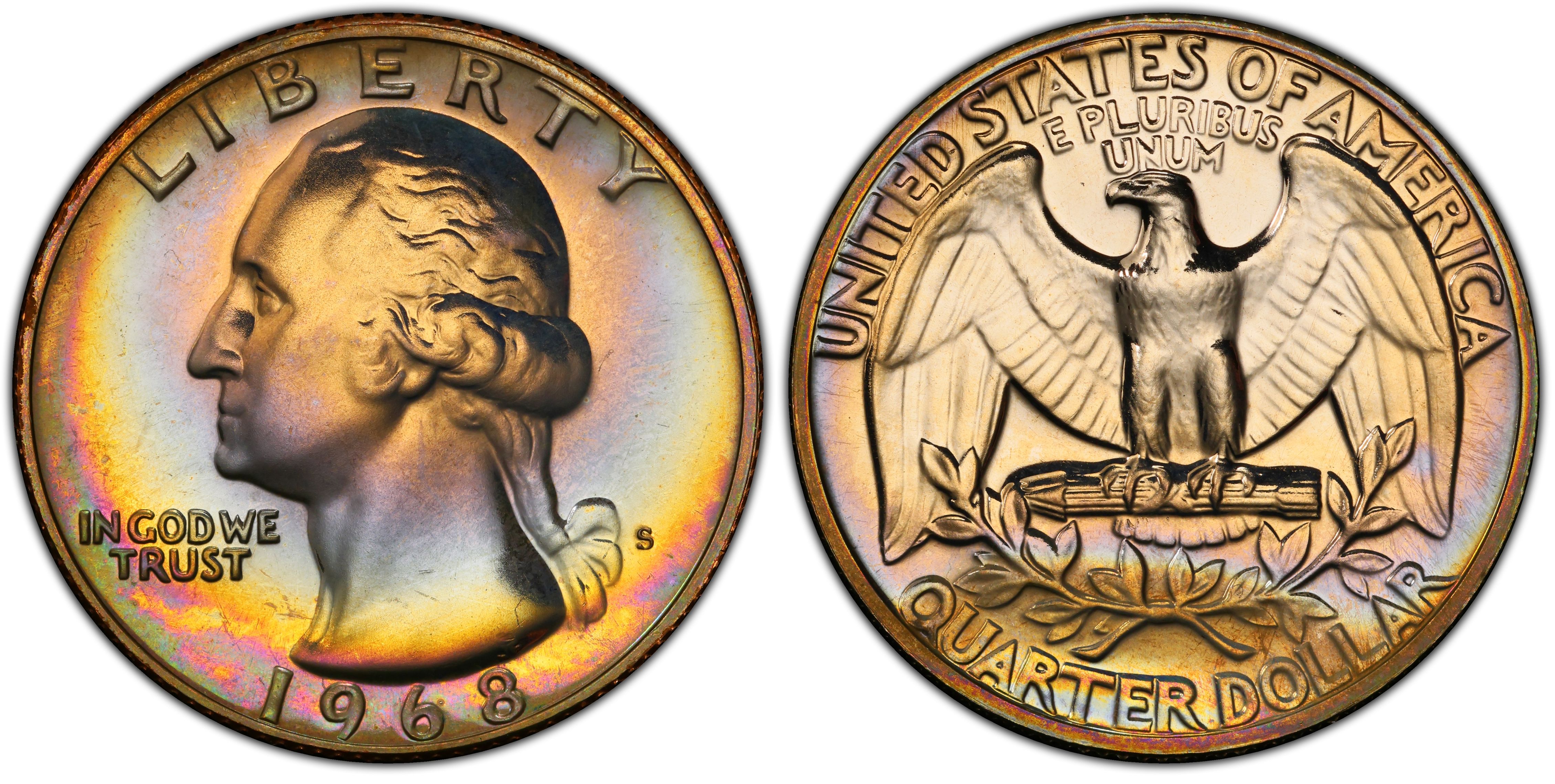 金貨 銀貨 アンティークコイン 1968-D 25C Washington Quarter Dollar 