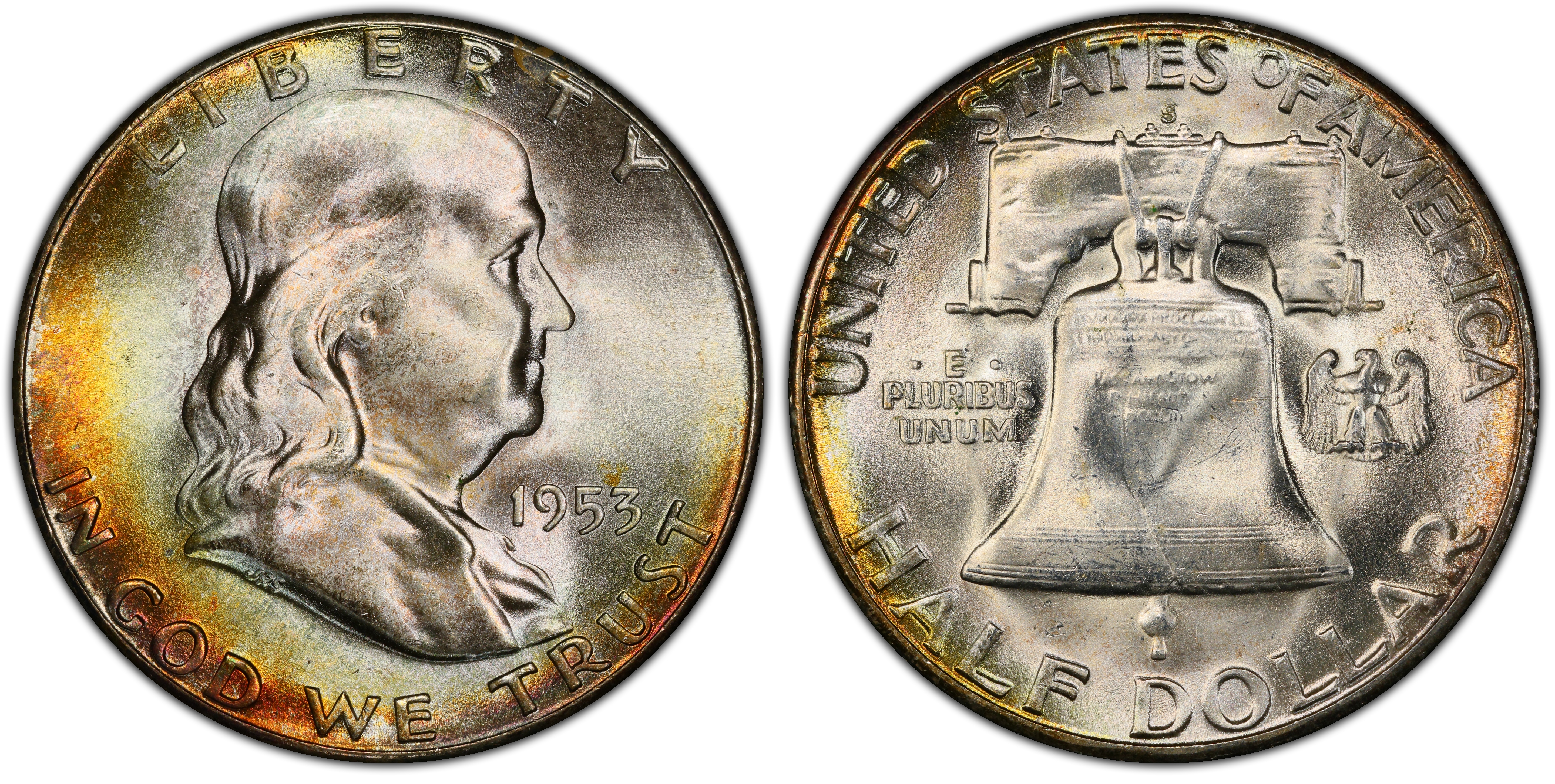 1953-S 50C (Regular Strike) Franklin Half Dollar - PCGS CoinFacts