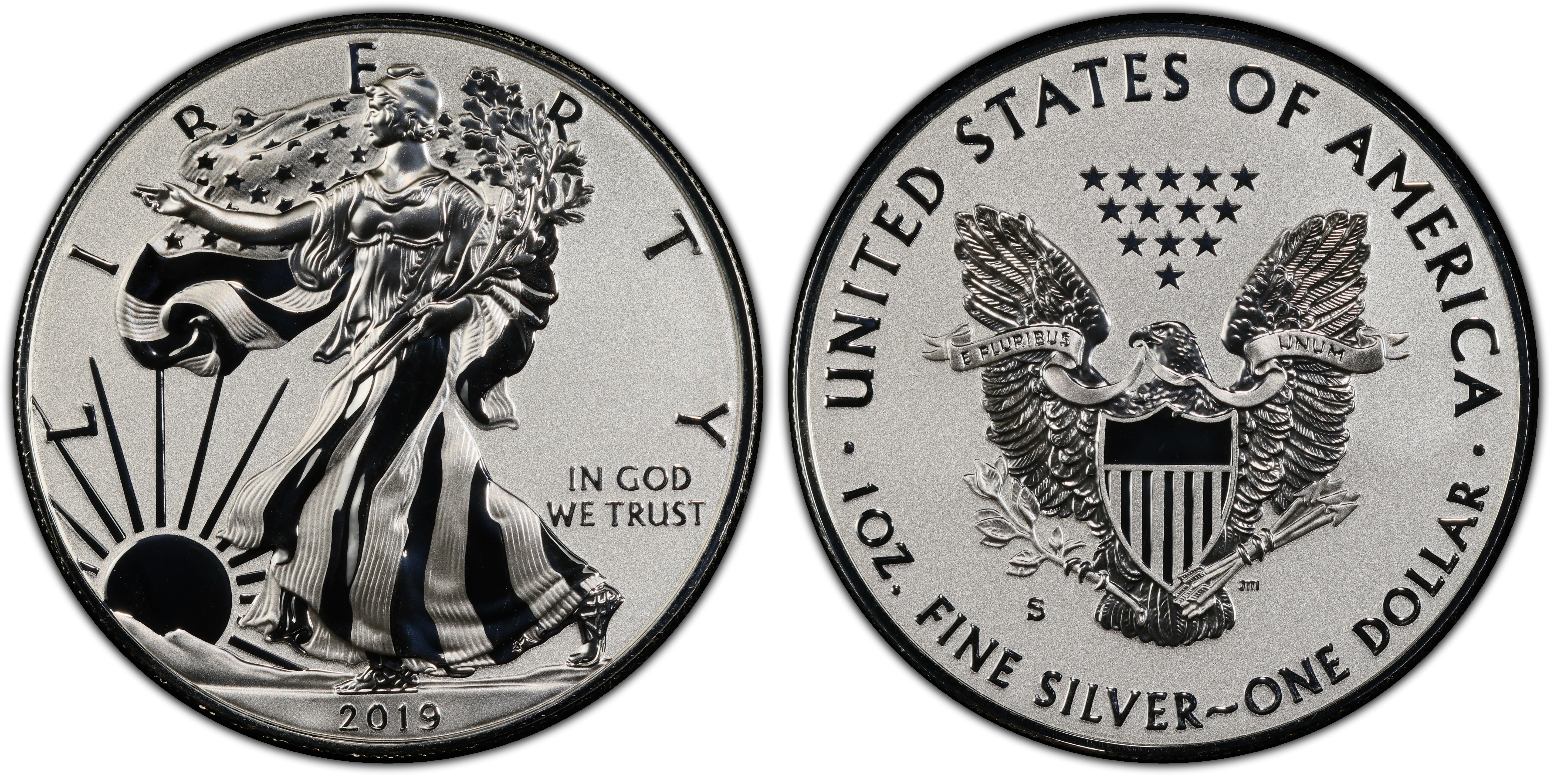 2019-S $1 Silver Eagle Enhanced Rev PR (Proof) Silver Eagles