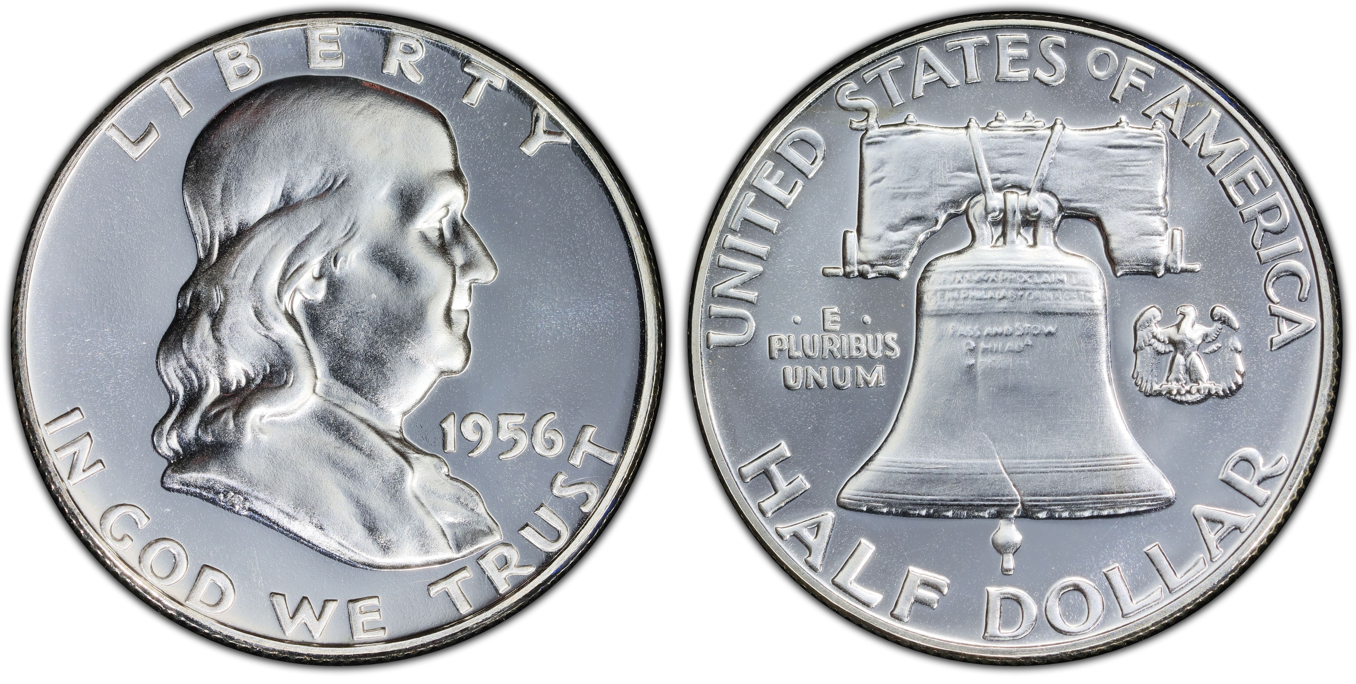 1956 50C Type 1 (Proof) Franklin Half Dollar - PCGS CoinFacts
