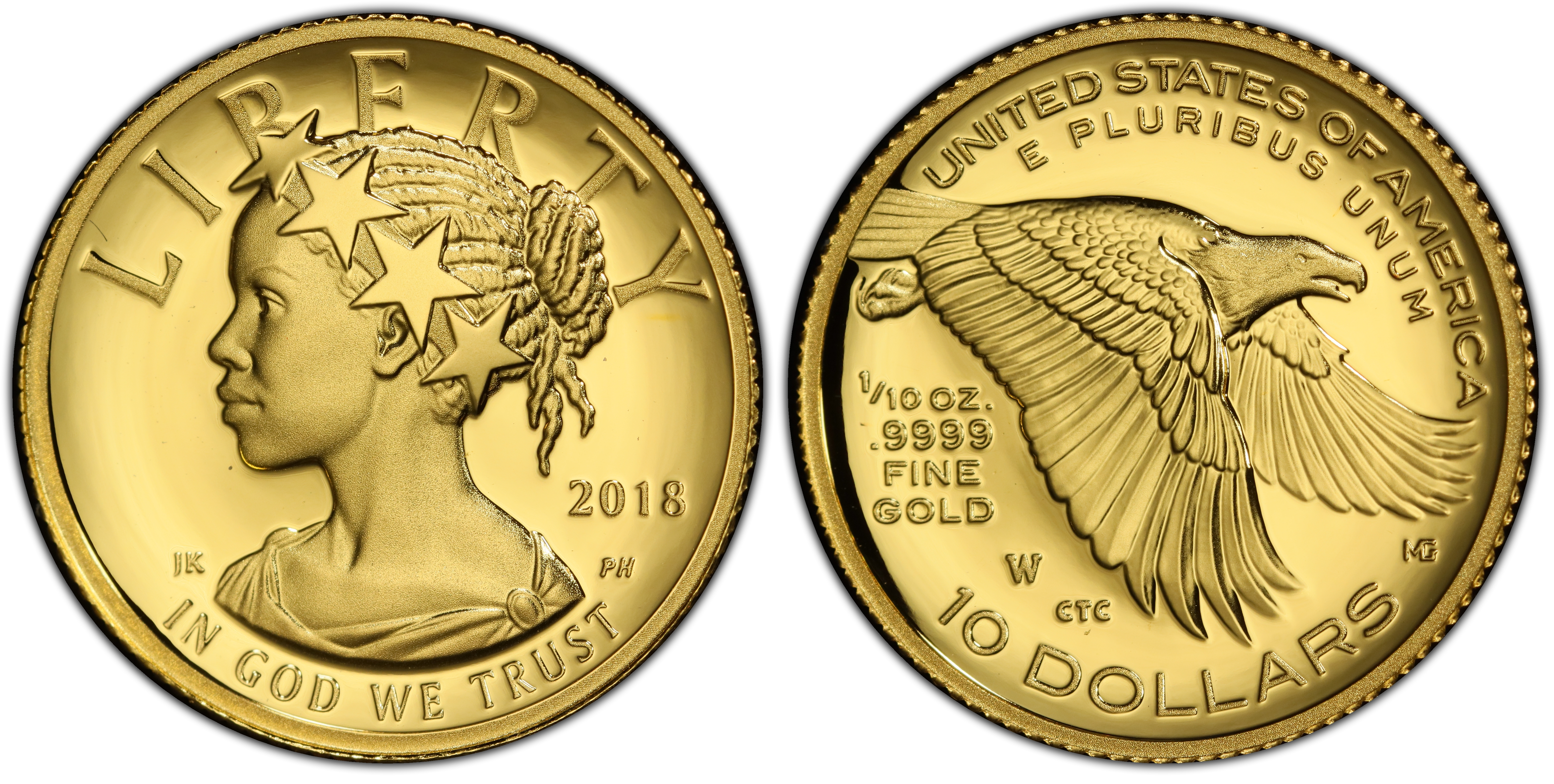 2018-W $10 American Liberty High Relief, DCAM (Proof) American