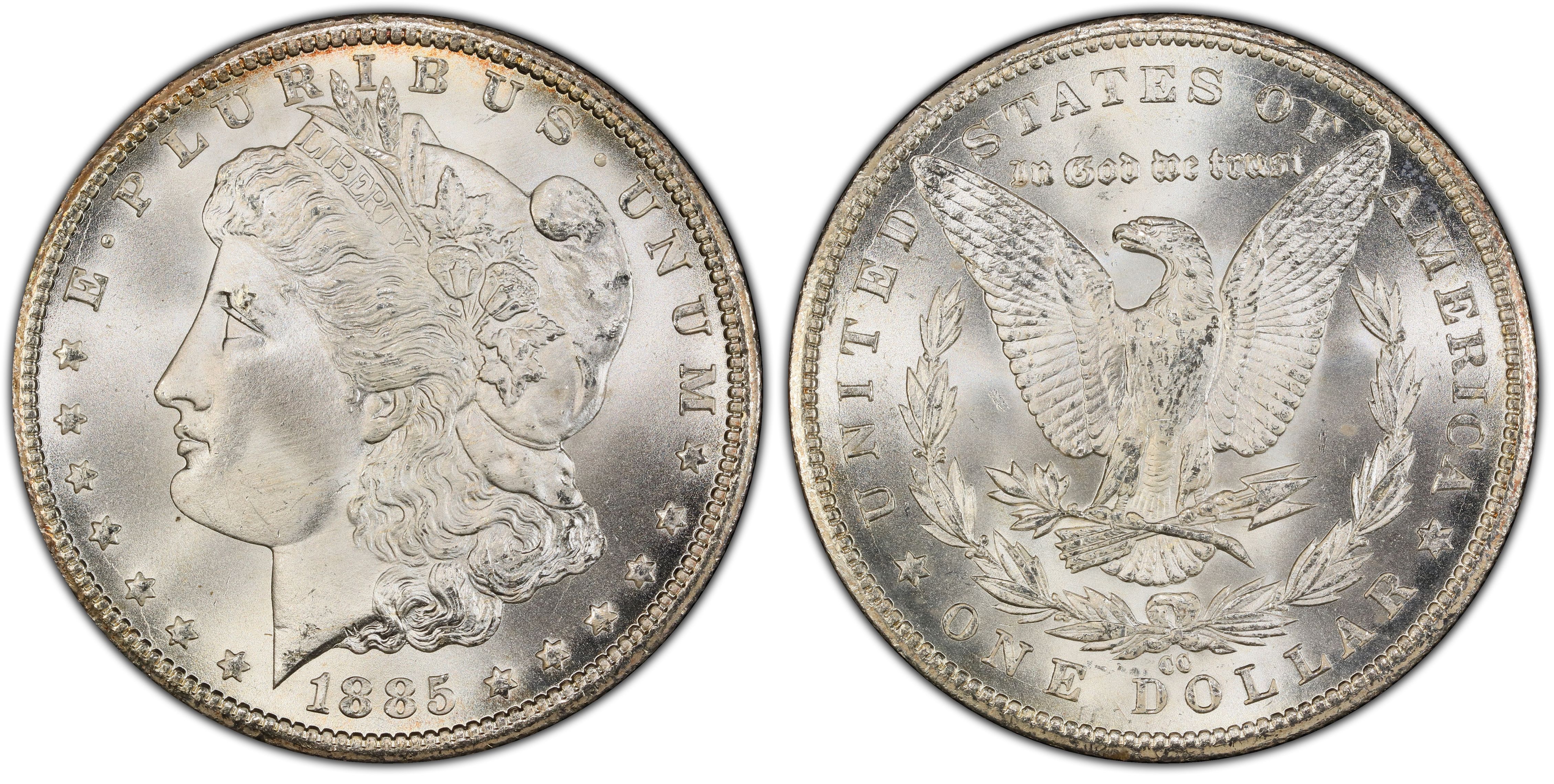 United States Of America 1 One Dollar 1885 Cc Morgan Dollar