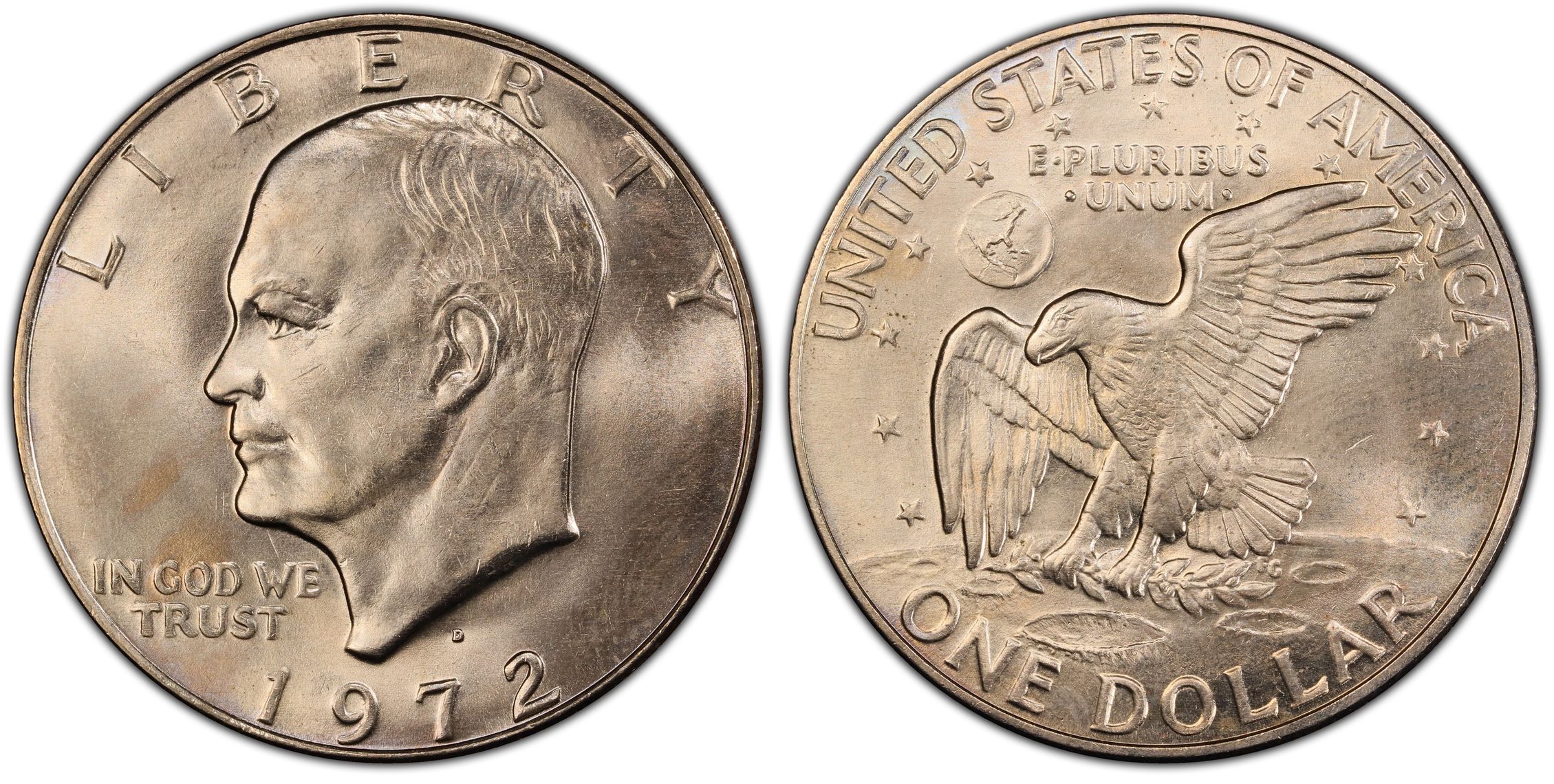 1972 D 1 Regular Strike Ike Dollar PCGS CoinFacts