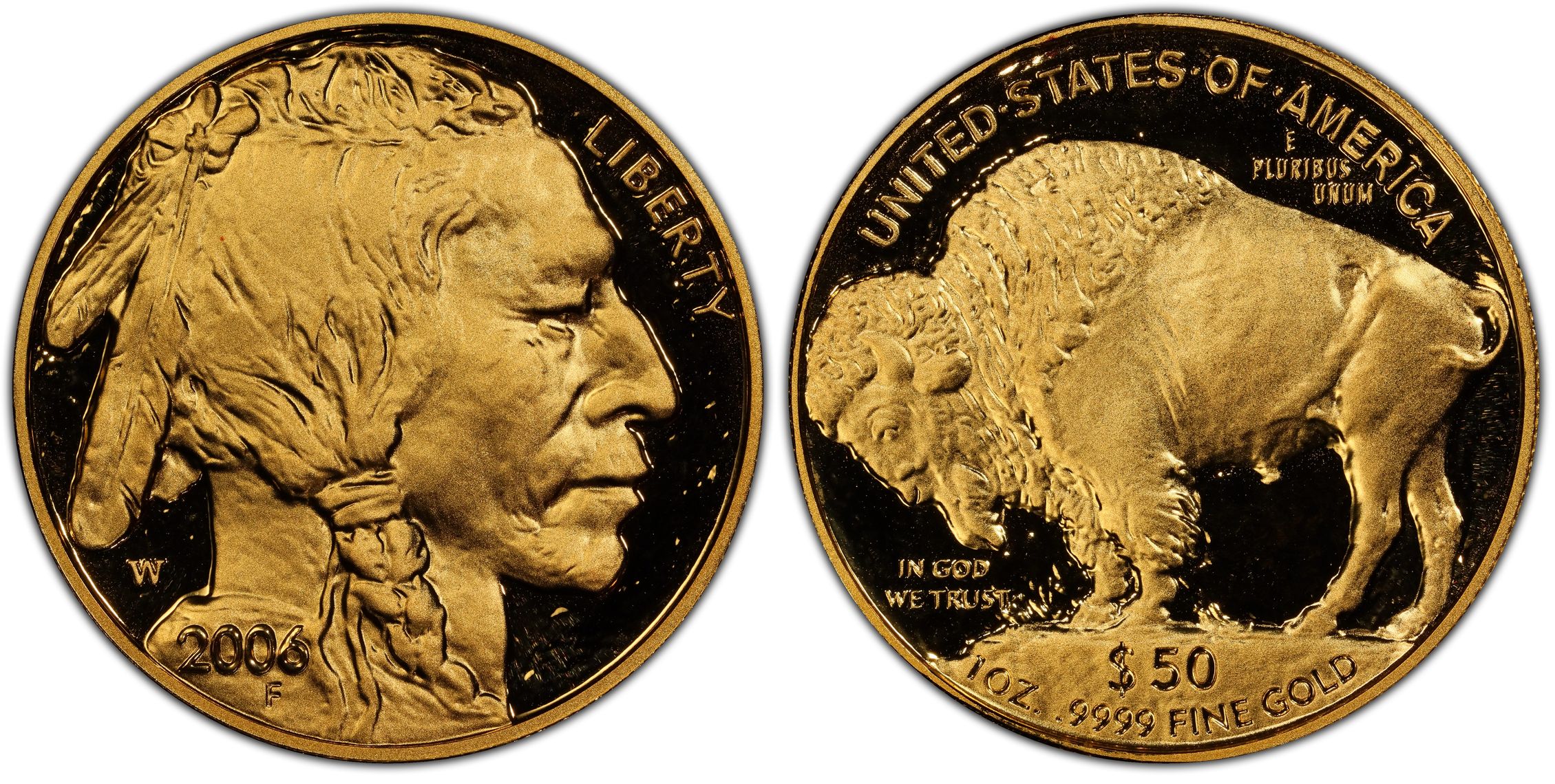 2006 W 50 American Buffalo .9999 Fine Gold DCAM Proof Gold