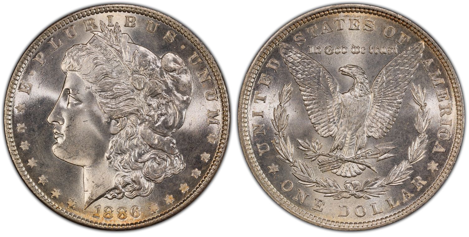 1886 $1 (Regular Strike) Morgan Dollar - PCGS CoinFacts