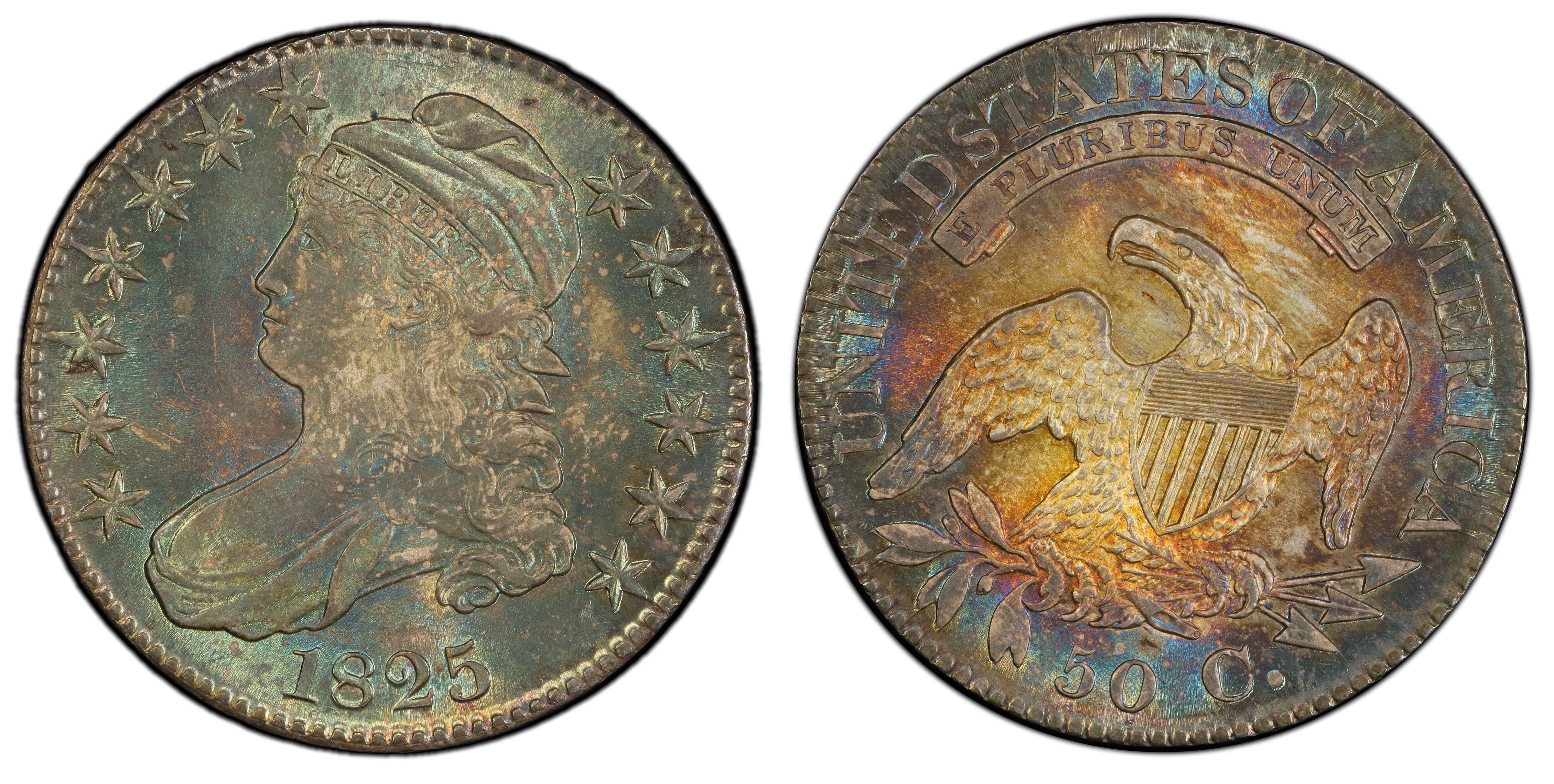 1825 50C (Regular Strike) Capped Bust Half Dollar - PCGS CoinFacts